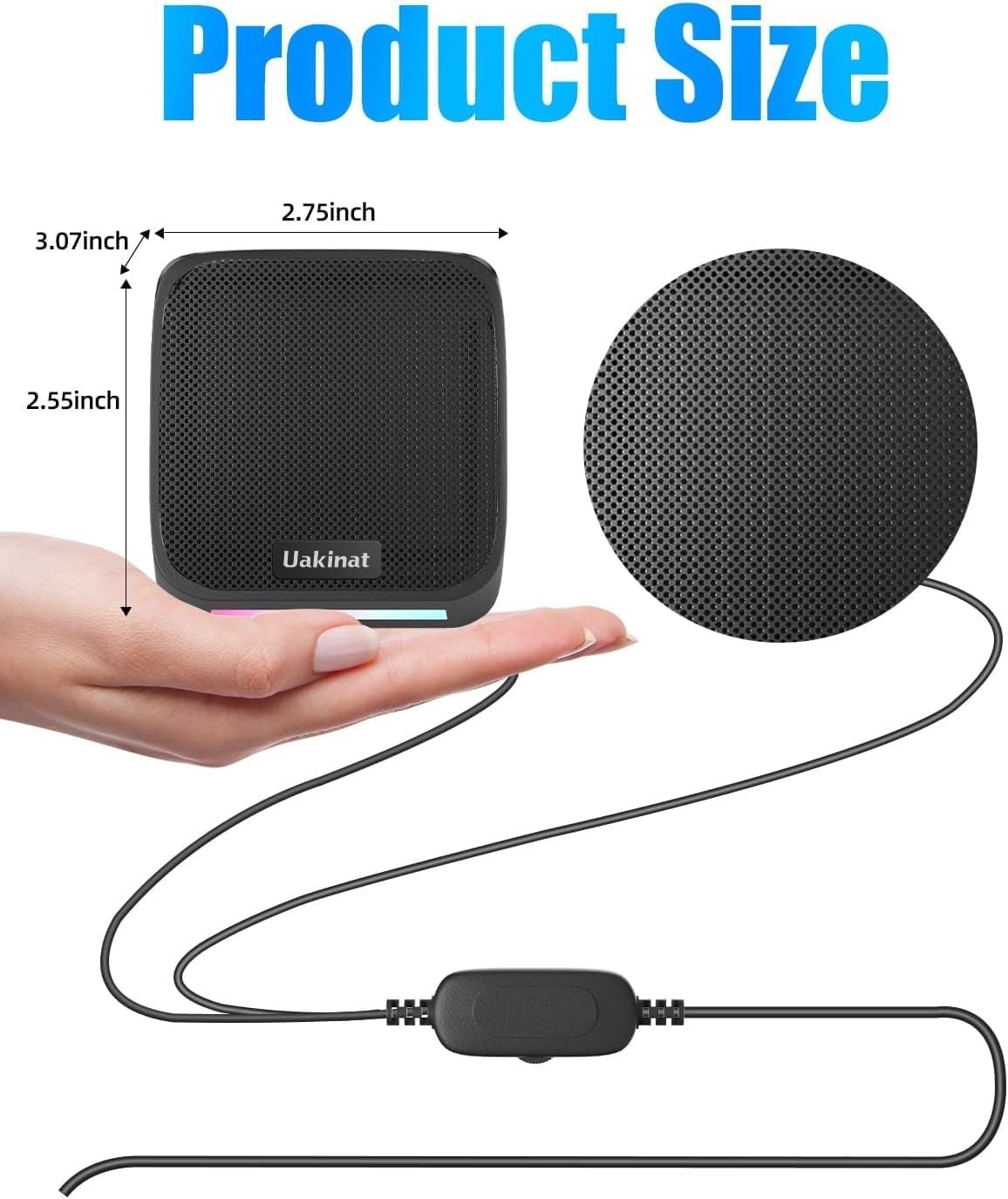 Computer Speakers,Computer Speakers for Desktop PC,Desktop Speakers,Small Computer Speakers USB Powered 3.5mm Aux Speaker for PC,Laptop,Tablet,Phone - Image 6