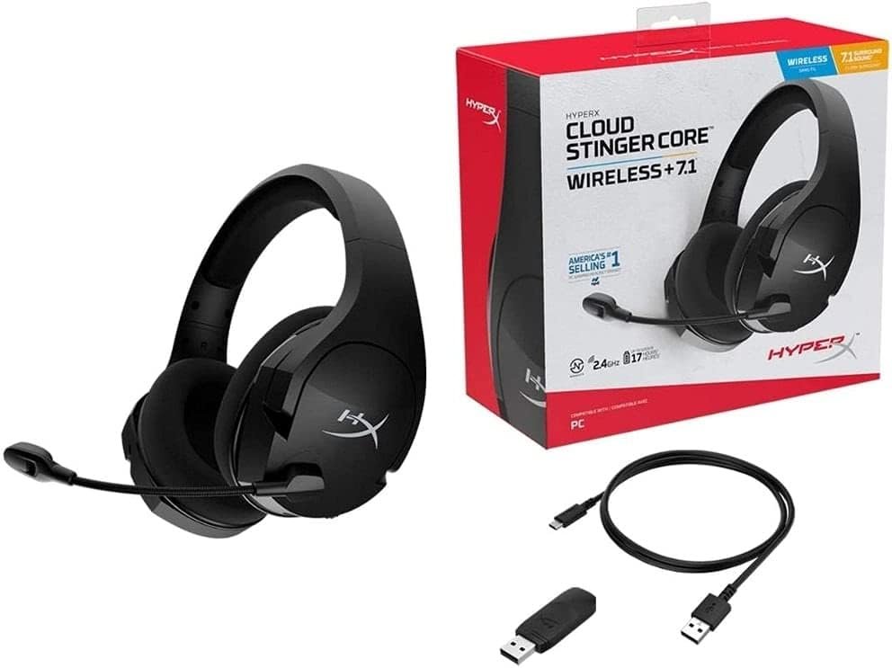 HyperX Cloud Stinger Core – Wireless Lightweight Gaming Headset, DTS Headphone:X spatial audio, Noise Cancelling Microphone, For PC, Black - Image 8