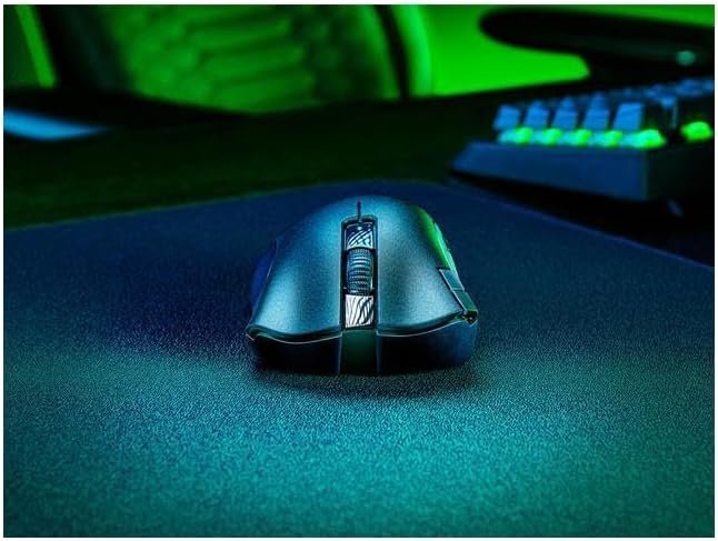 Razer DeathAdder V2 X HyperSpeed: Award-Winning Ergonomic Design - Ultra-Fast Wireless - 235hr Battery Life - 7 Programmable Buttons - Gen 2 Mechanical Switches - 5G 14K DPI Optical Sensor - Image 4