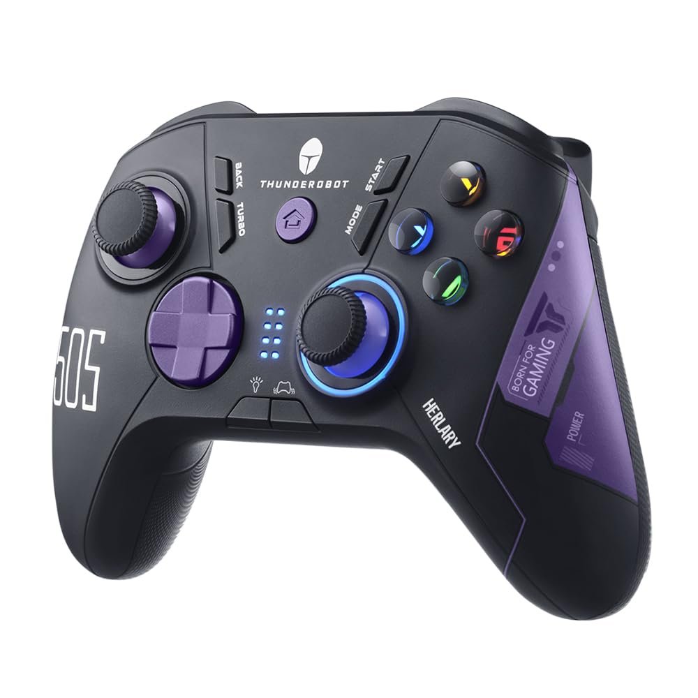 Thunderobot G50S 1000HZ Wireless PC Controller for Windows PC,Switch,IOS&Android,Gaming Controller with Hall Effect Joysticks&Triggers/Gyroscope,6 Programmable Buttons - Image 2