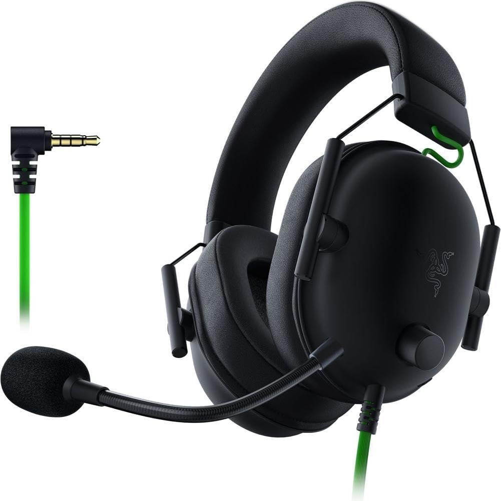 Razer BlackShark V2 X Gaming Headset: 7.1 Surround Sound - 50mm Drivers - Memory Foam Cushion - For PC, PS4, PS5, Switch - 3.5mm Audio Jack - Black - Image 2