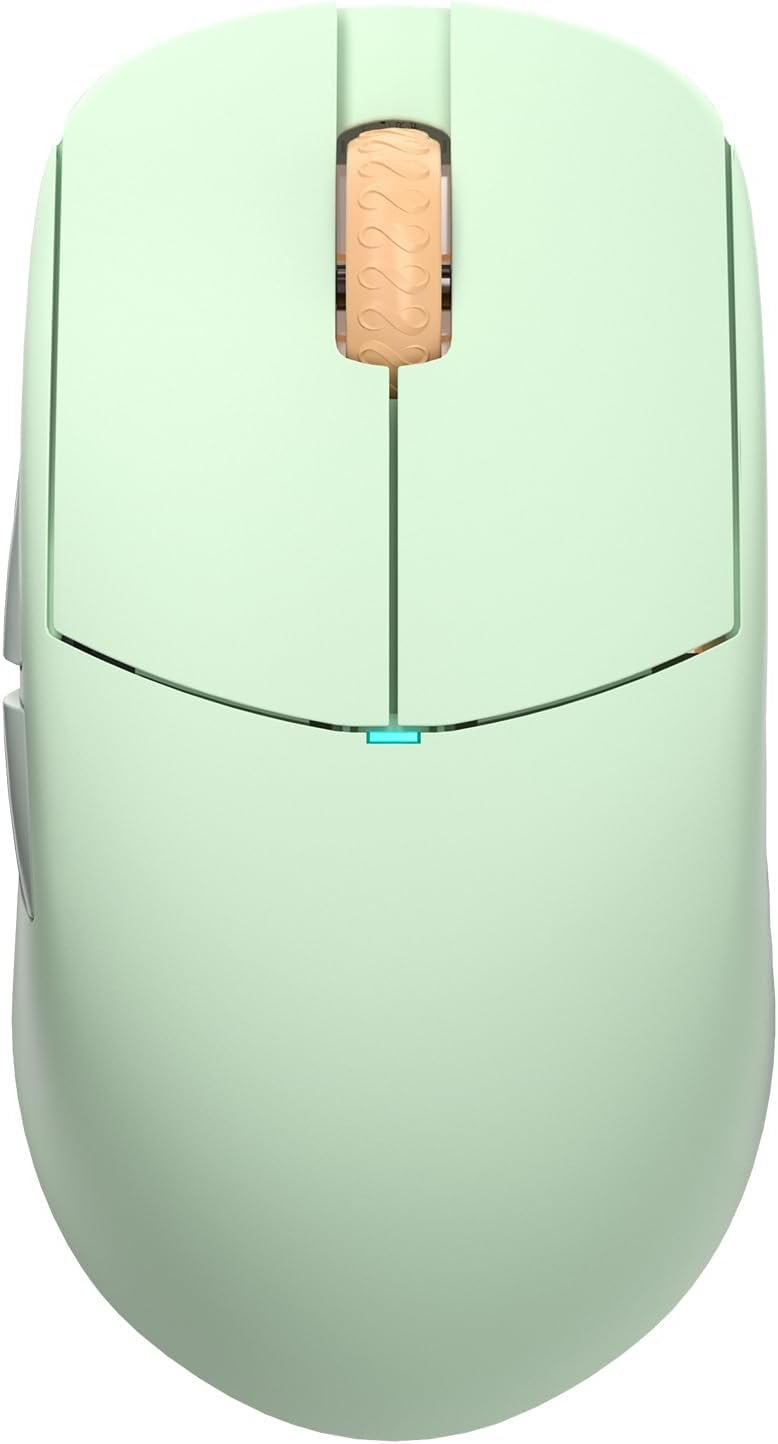 Lamzu Atlantis OG V2 Pro Wireless Gaming Mouse, Ultra Lightweight 57g, 26000 DPI, Symmetrical, Mechanical Switch, Silver TTC Encoder, PAW3395 Sensor, MCU Nordic 52840-Matcha Green - Image 2