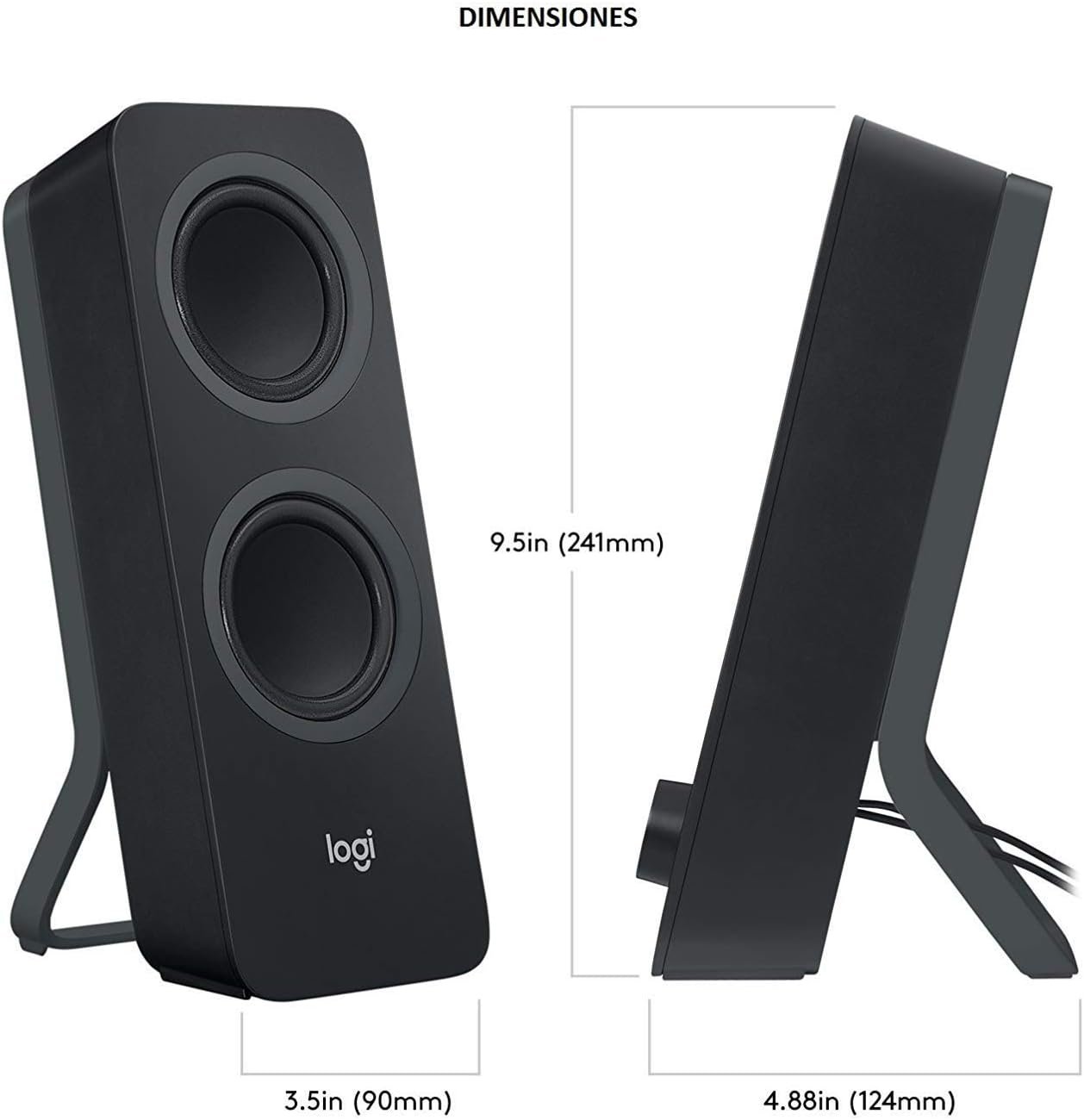 Logitech Z207 2.0 Stereo Computer Speakers with Bluetooth - Image 3