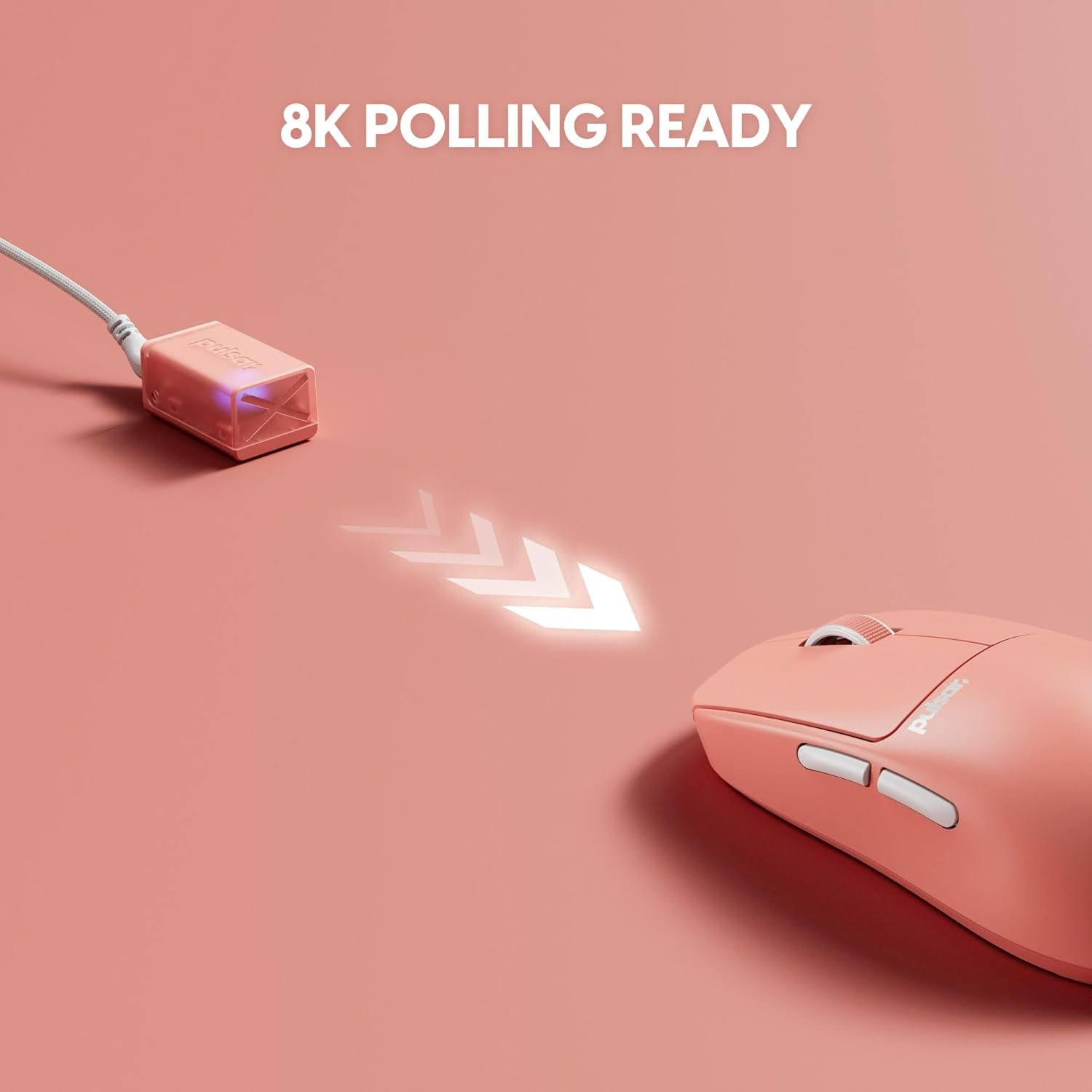 Pulsar Gaming Gears X2 Crazylight Wireless Gaming Mouse, Ultra Lightweight 1.23 oz (35g), Optical Switch, 32000 DPI, 750 IPS, XS-1 Sensor, 8k Compatible (Sunset Haze) - Image 8