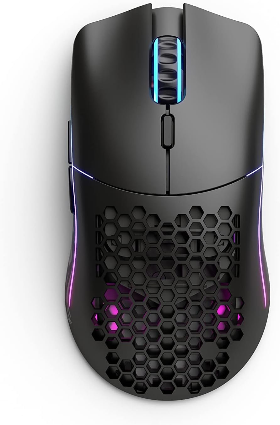 Glorious Model O Wireless Gaming Mouse - Superlight, 69g Honeycomb Design, RGB, Ambidextrous, Lag Free 2.4GHz Wireless, Up to 71 Hours Battery - Matte Black - Image 6