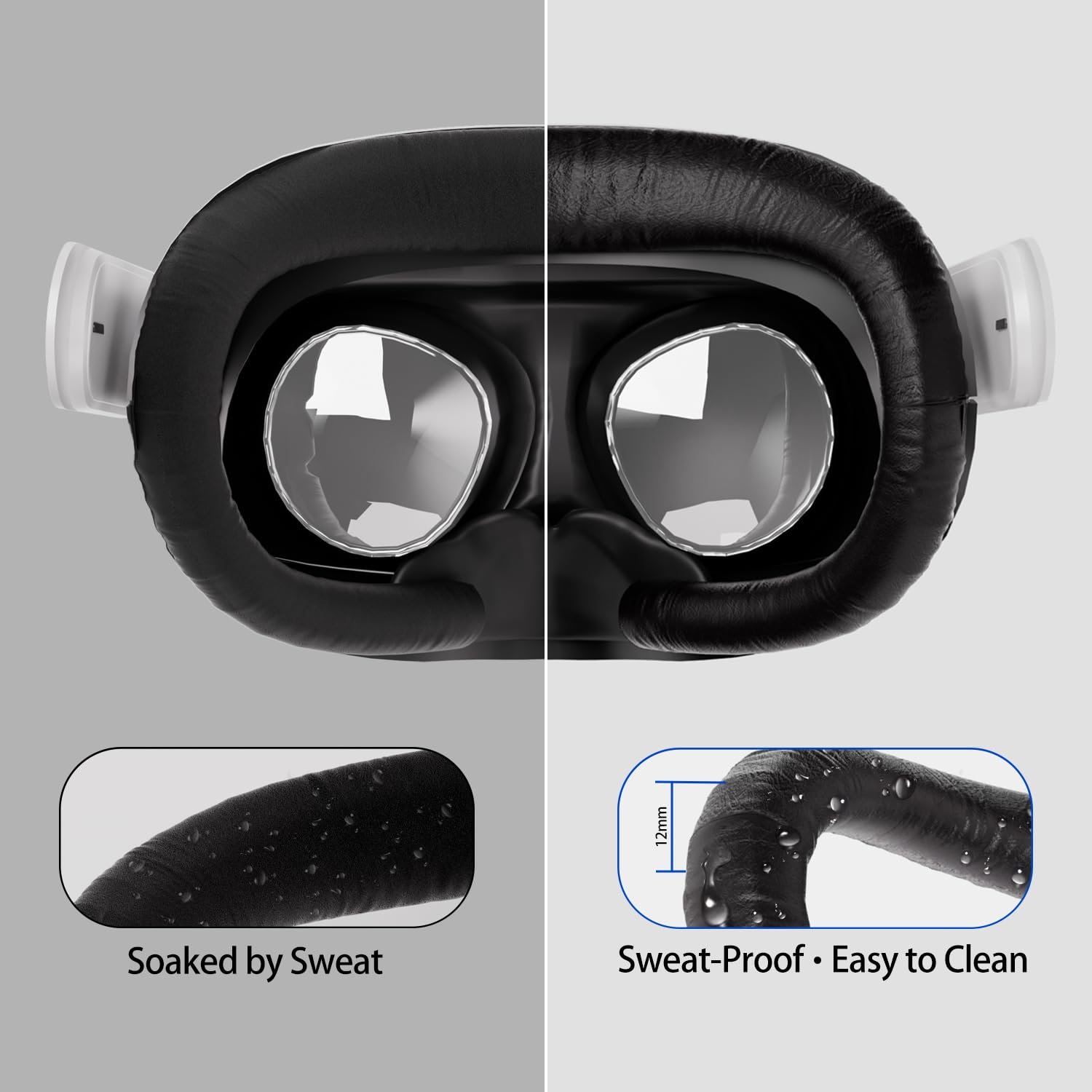Oculus Quest 2 Face Pad Replacement,VR Accessories for Meta Quest 2, Compatible with Oculus Quest 2 Original Spacer - Image 6