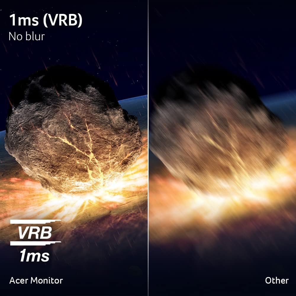 Acer Nitro 31.5" FHD 1920 x 1080 1500R Curved PC Gaming Monitor | AMD FreeSync™ Premium | Up to 165Hz Refresh | 1ms VRB | VESA Mountable | 1 x Display Port 1.2 & 2 x HDMI 1.4 | EDA320Q PBIIPX - Image 6