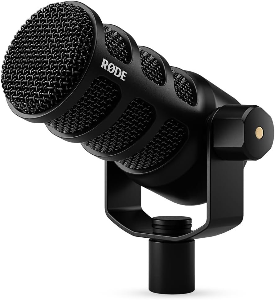 RØDE PodMic USB Versatile Dynamic Broadcast Microphone With XLR and USB Connectivity for Podcasting, Streaming, Gaming, Music-Making and Content Creation - Image 2