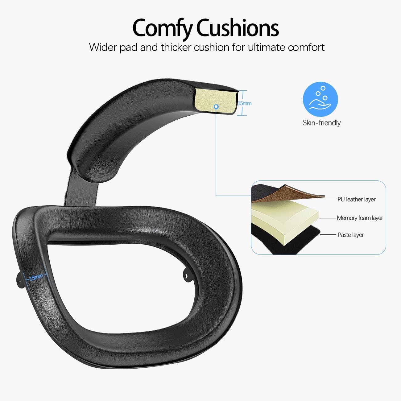 Head Strap for Meta Quest 2 VR Headset Elite Strap Adjustable Soft Cushion Headstrap Oculus Quest 2 Replacement for Virtual Reality - Image 5