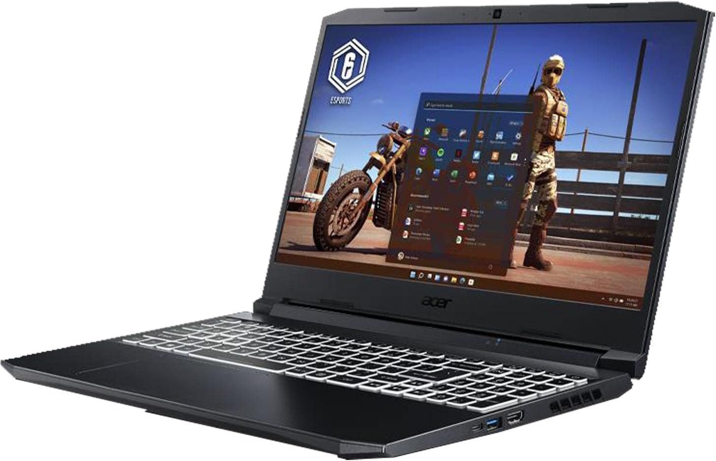 acer Nitro Gaming Laptop i9-11900H, 64GB RAM, 2TB PCIe SSD, NVIDIA GeForce RTX 3060 6GB, 15.6" FHD 144Hz IPS, 4-Zone RGB Backlit, Webcam, WiFi 6, Ray Tracing, Win 11 Home, Black - Image 4