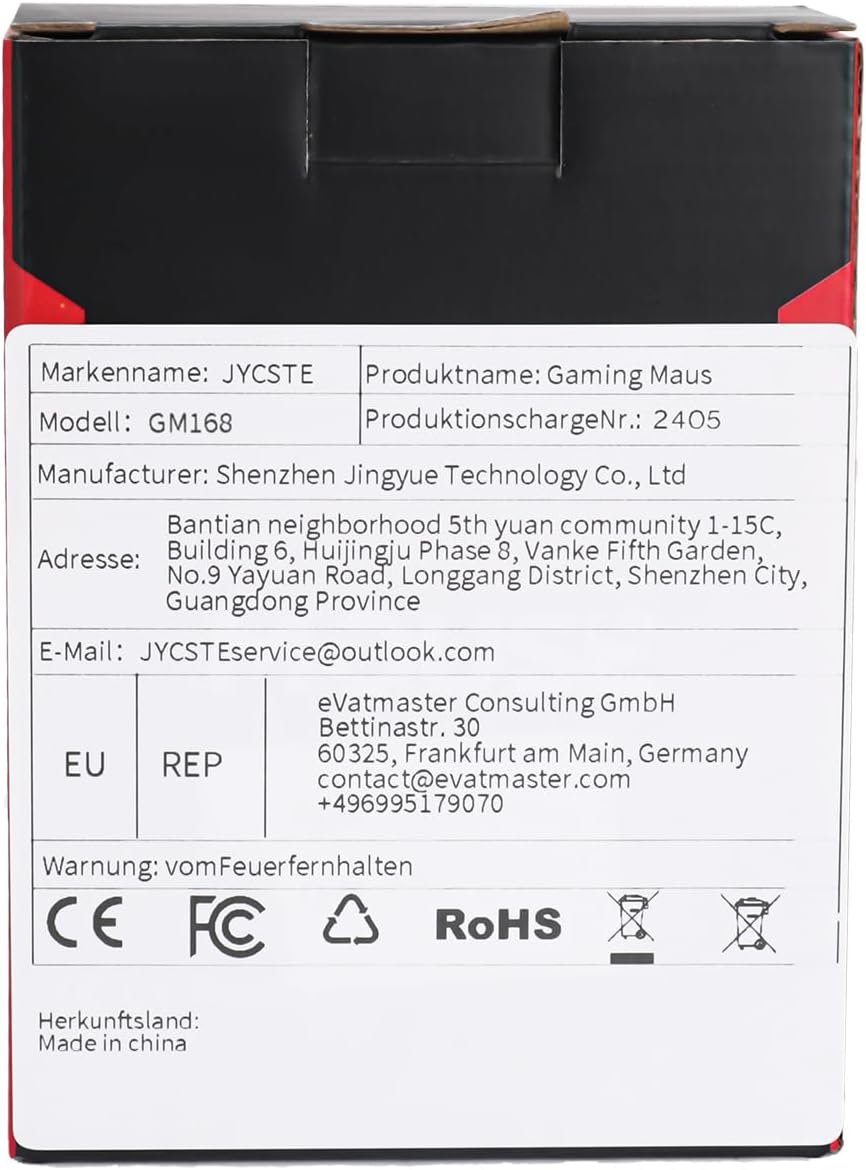 Wired Gaming Mouse, Computer Mouse Ergonomic Mice Honeycomb Design with RGB Backlight, 6 Buttons for PC/Mac/Laptop - Image 12