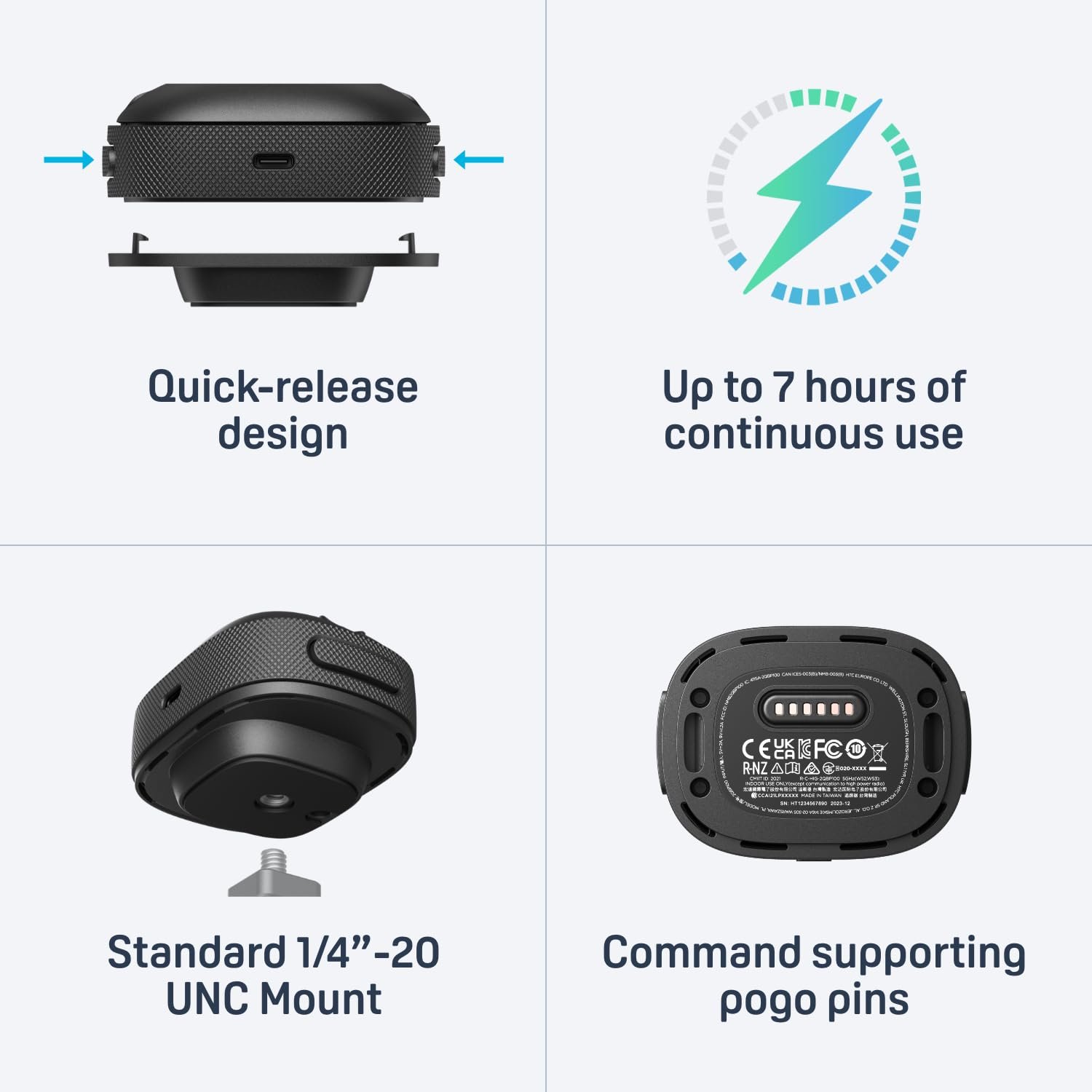 HTC Vive Ultimate Tracker 3 Pack + Dongle - VR Full Body Tracking - Compatible with SteamVR, Vive XR Elite, Meta Quest Virtual Reality Headsets - Image 5