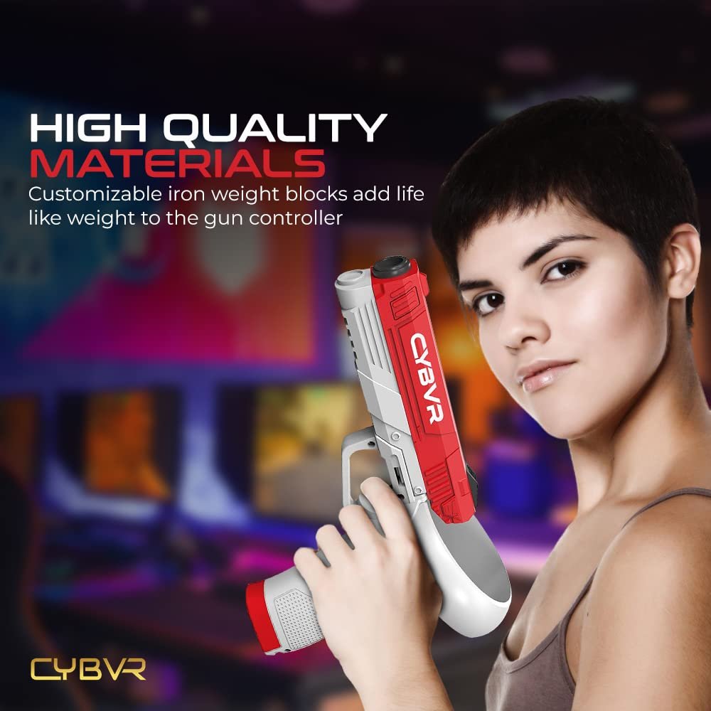 CYBVR Weighted Gun Stock Controller Grips for the Oculus Quest 2 - VR Accessories for the Meta Quest 2 - Image 7