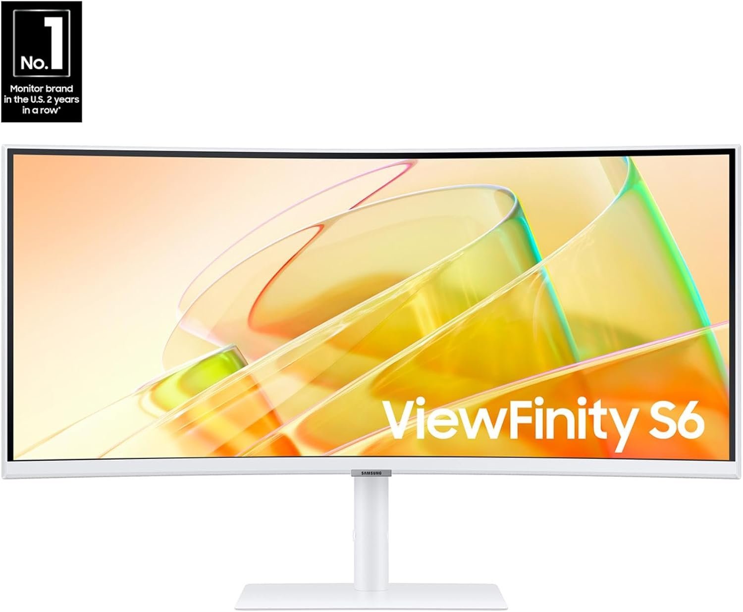 SAMSUNG 34” ViewFinity S65TC Series Ultra-WQHD 1000R Curved Computer Monitor, HDR10, 100Hz, AMD FreeSync, Thunderbolt 4, Height Adjustable Stand, Built-in Speakers, Eye Care, LS34C650TANXGO, 2024 - Image 3