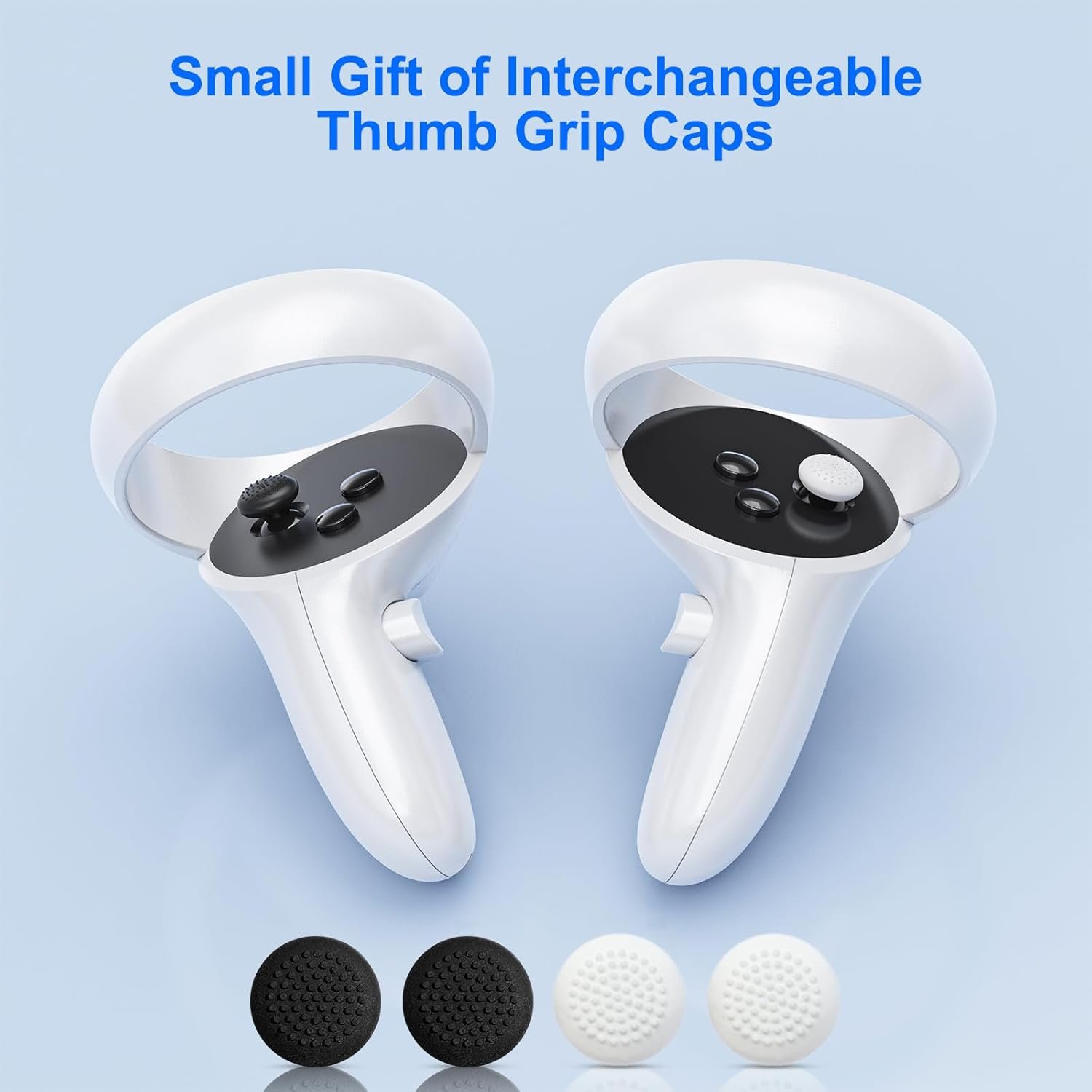 Original Head Strap for Oculus Quest 2, Replacement Head Strap for Meta Quest 2, VR Accessories with 2 Pair Thumb Grip Caps,for Oculus Quest 2 Head Strap,Compatible with Meta Quest 2 Head Strap - Image 6