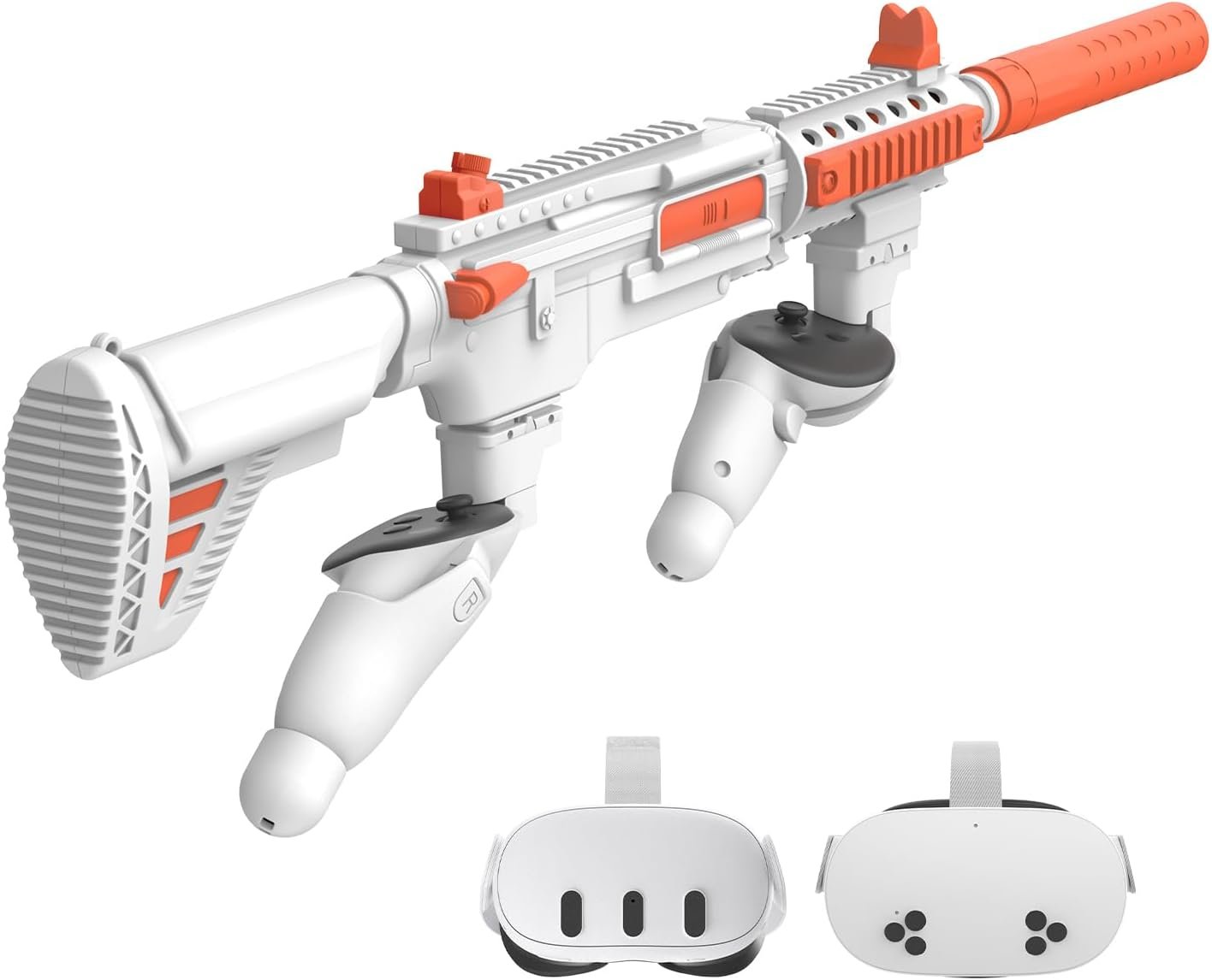 VR Handle Attachment Compatible with Meta Quest 3S, Weighted Grip Enhance FPS Game Experience Holding Feel, VR Accessories for Oculus 3, Ideal Gift for Birthday and Christmas (Machine) - Image 2