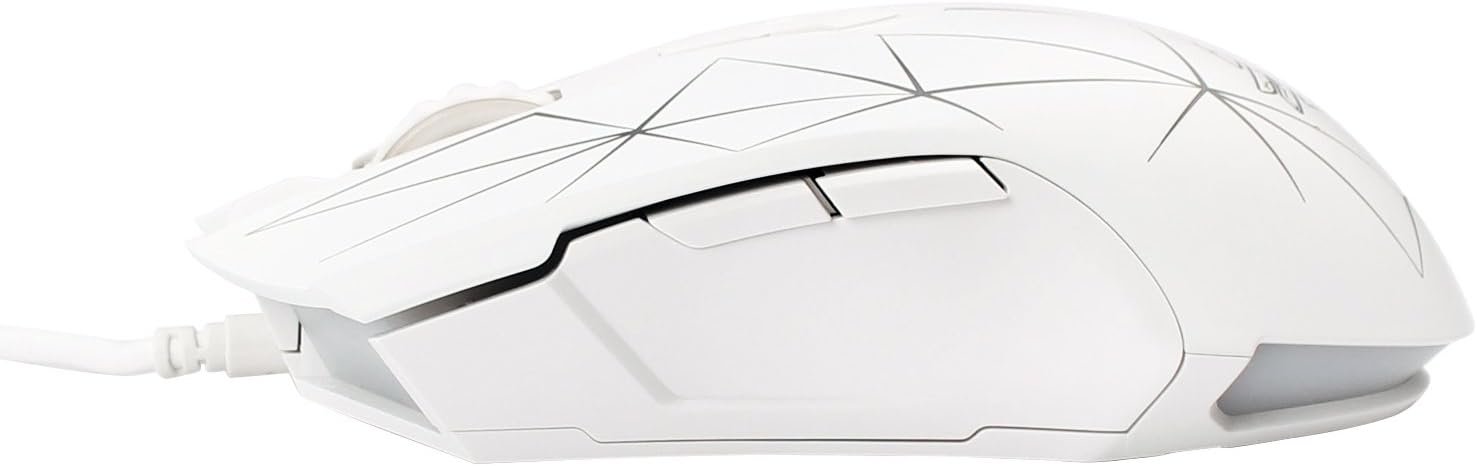 FIRSTBLOOD ONLY GAME. AJ52 Watcher RGB Gaming Mouse, Programmable 7 Buttons, Ergonomic LED Backlit USB Gamer Mice Computer Laptop PC, for Windows Mac Linux OS, Star White - Image 4