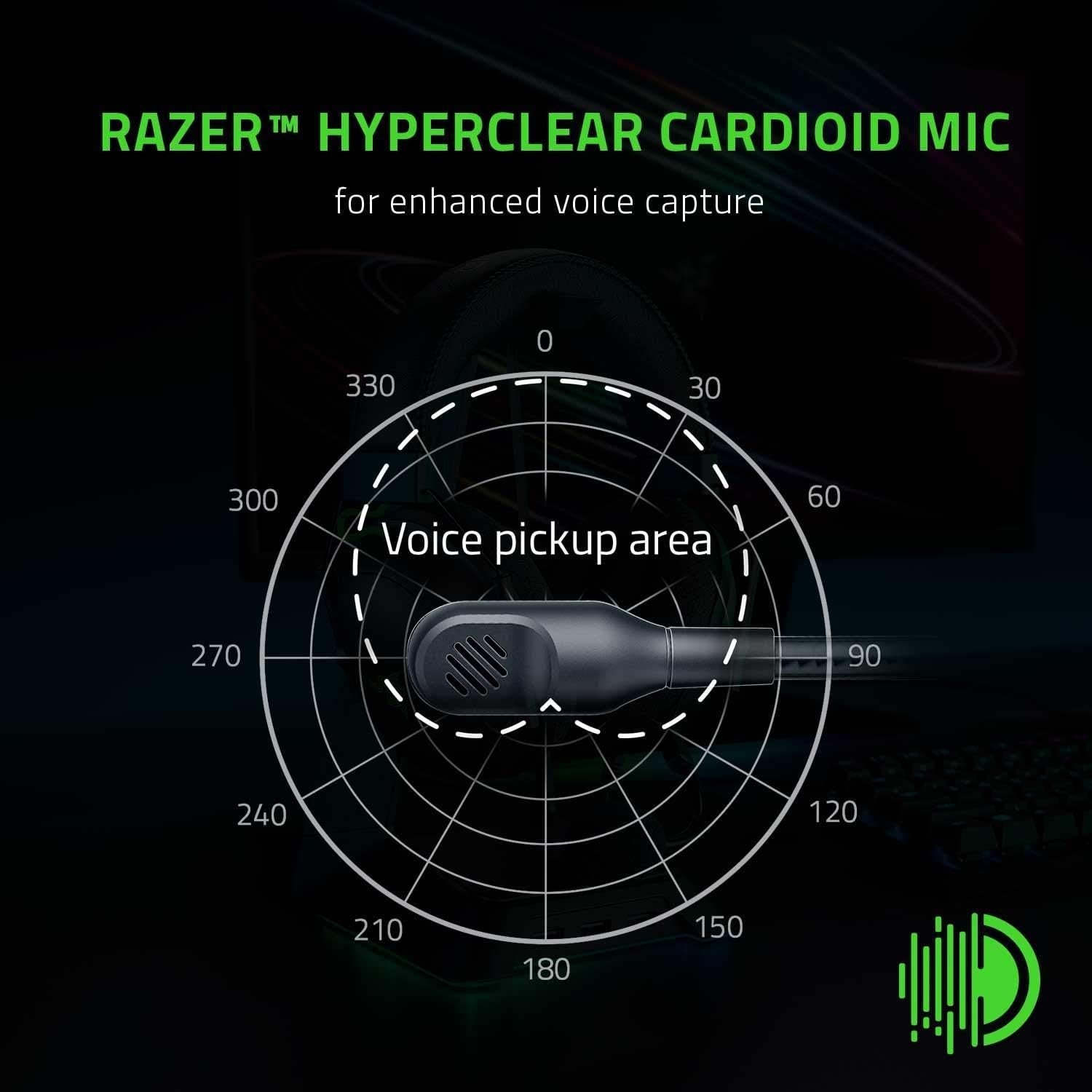 Razer BlackShark V2 X Gaming Headset: 7.1 Surround Sound - 50mm Drivers - Memory Foam Cushion - For PC, PS4, PS5, Switch - 3.5mm Audio Jack - Black - Image 5