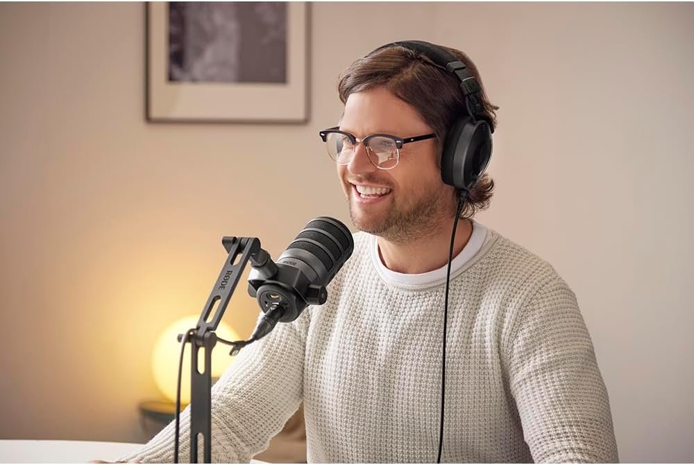 RØDE PodMic USB Versatile Dynamic Broadcast Microphone With XLR and USB Connectivity for Podcasting, Streaming, Gaming, Music-Making and Content Creation - Image 3