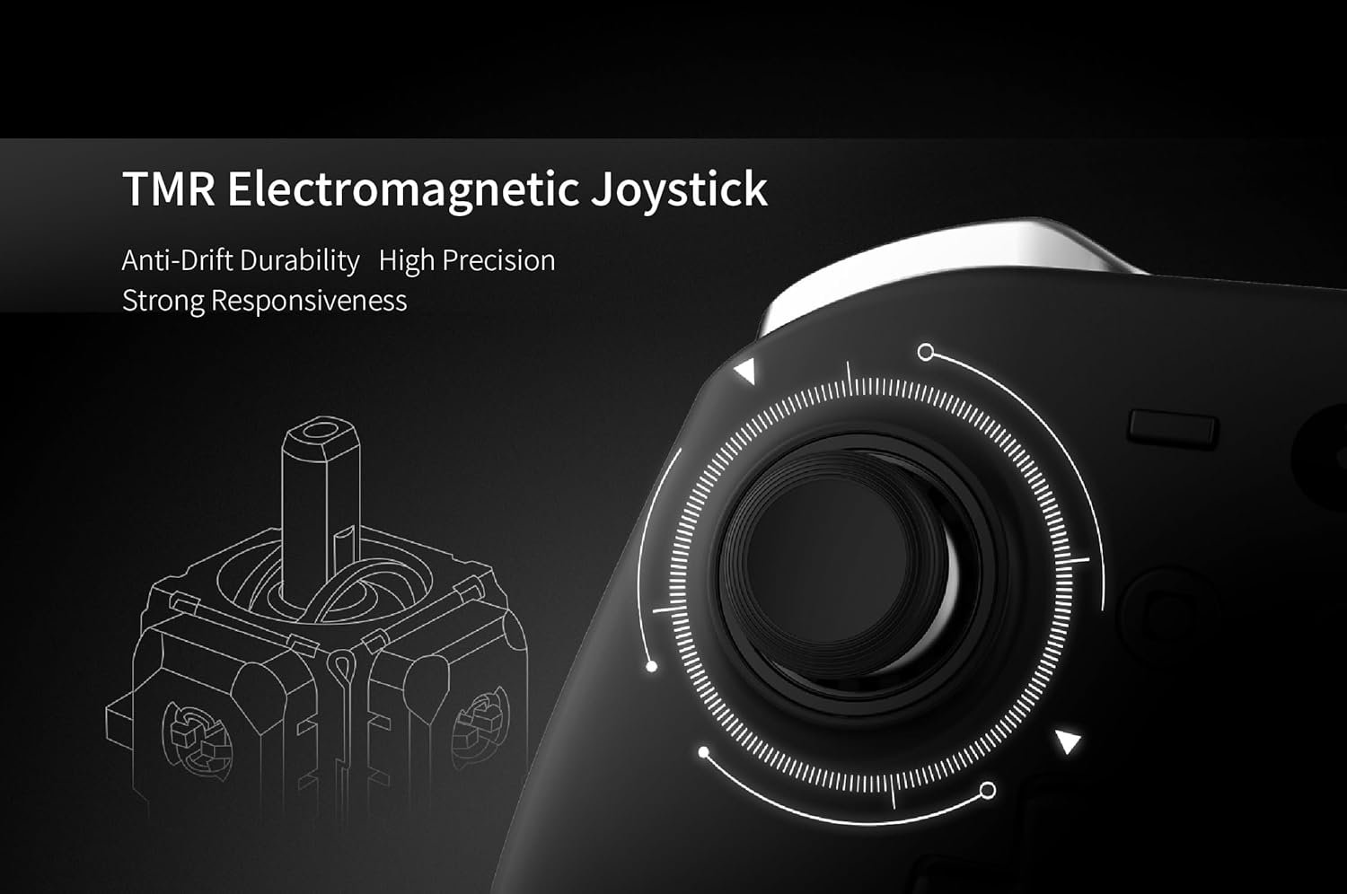 GuliKit KK2 T Wireless Switch Game Controller, Anti-Drift TMR Magnetic Joystick Controllers for PC/Windows/Switch/Steam Deck/iOS/macOs, PC Turbo Controller Six-axis Gyroscope, APG, Protective Case - Image 4