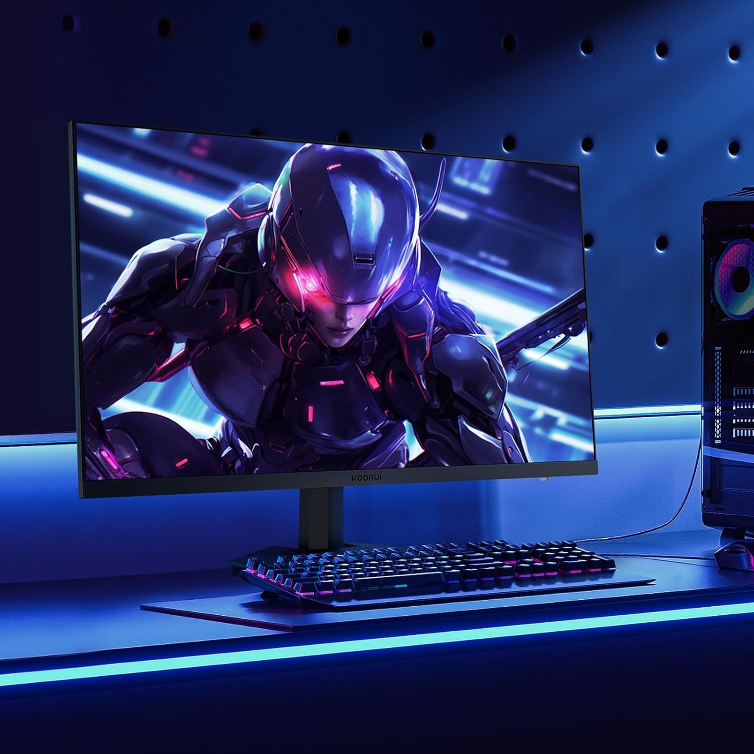 KOORUI 27 Inch Gaming Monitor 240hz, 1ms, FHD 1920x1080, 90% DCI-P3, 100% sRGB Color Gamut, Adaptive Sync Compatible, HDMI, DisplayPort, Black, GN02 - Image 11