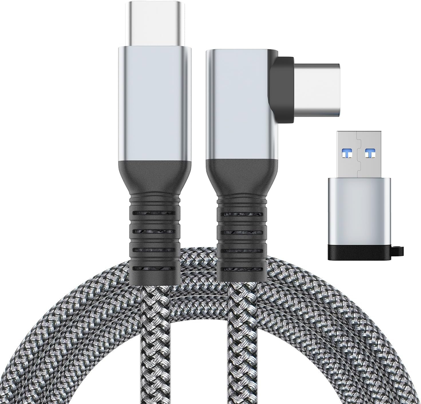 Link Cable 16FT VR Cable Compatible with Meta Oculus Quest 2/Quest 3S/Quest 3/Pro Pico, Nylon Braided Accessories and Gaming PC Steam VR, USB 3.0 Data Transfer Type C Cable, for VR Headset - Image 2