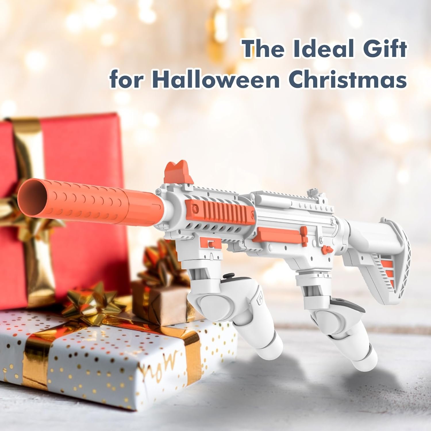 VR Handle Attachment Compatible with Meta Quest 3S, Weighted Grip Enhance FPS Game Experience Holding Feel, VR Accessories for Oculus 3, Ideal Gift for Birthday and Christmas (Machine) - Image 8