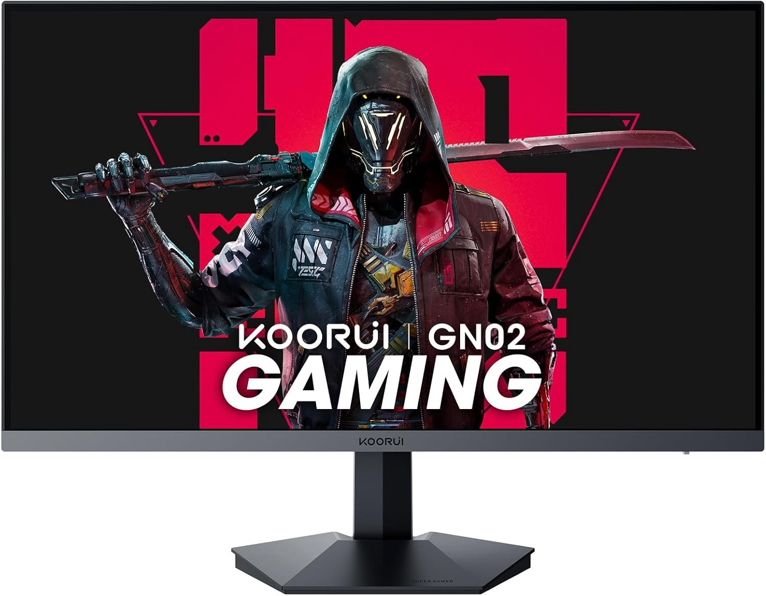 KOORUI 27 Inch Gaming Monitor 240hz, 1ms, FHD 1920x1080, 90% DCI-P3, 100% sRGB Color Gamut, Adaptive Sync Compatible, HDMI, DisplayPort, Black, GN02 - Image 2