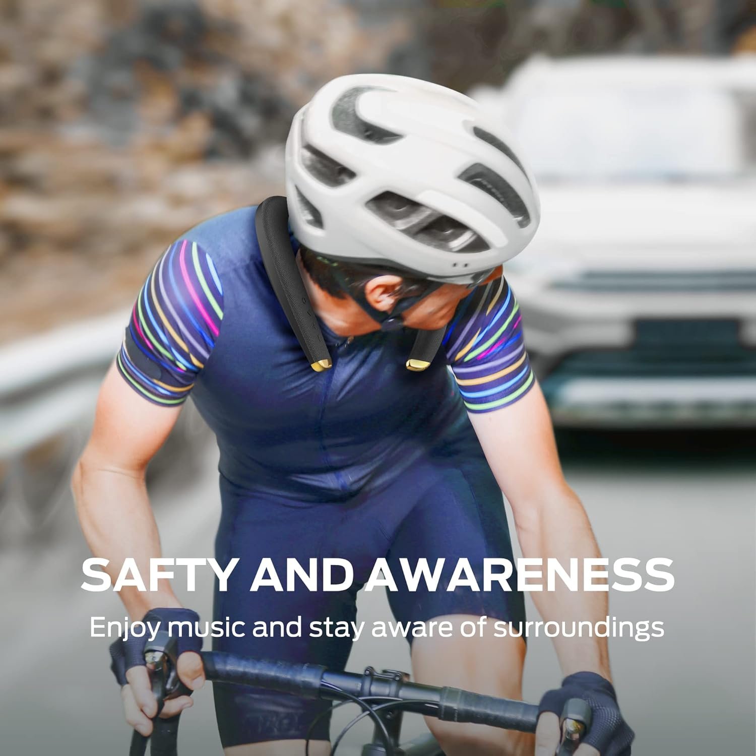 Monster Boomerang Petite Neckband Bluetooth Speakers, Neck Speaker with 15H Playtime, aptX High Fidelity 3D Stereo Sound, Low Latency, Built-in Mic, IPX5 Waterproof Wearable for Home Outdoor - Image 9