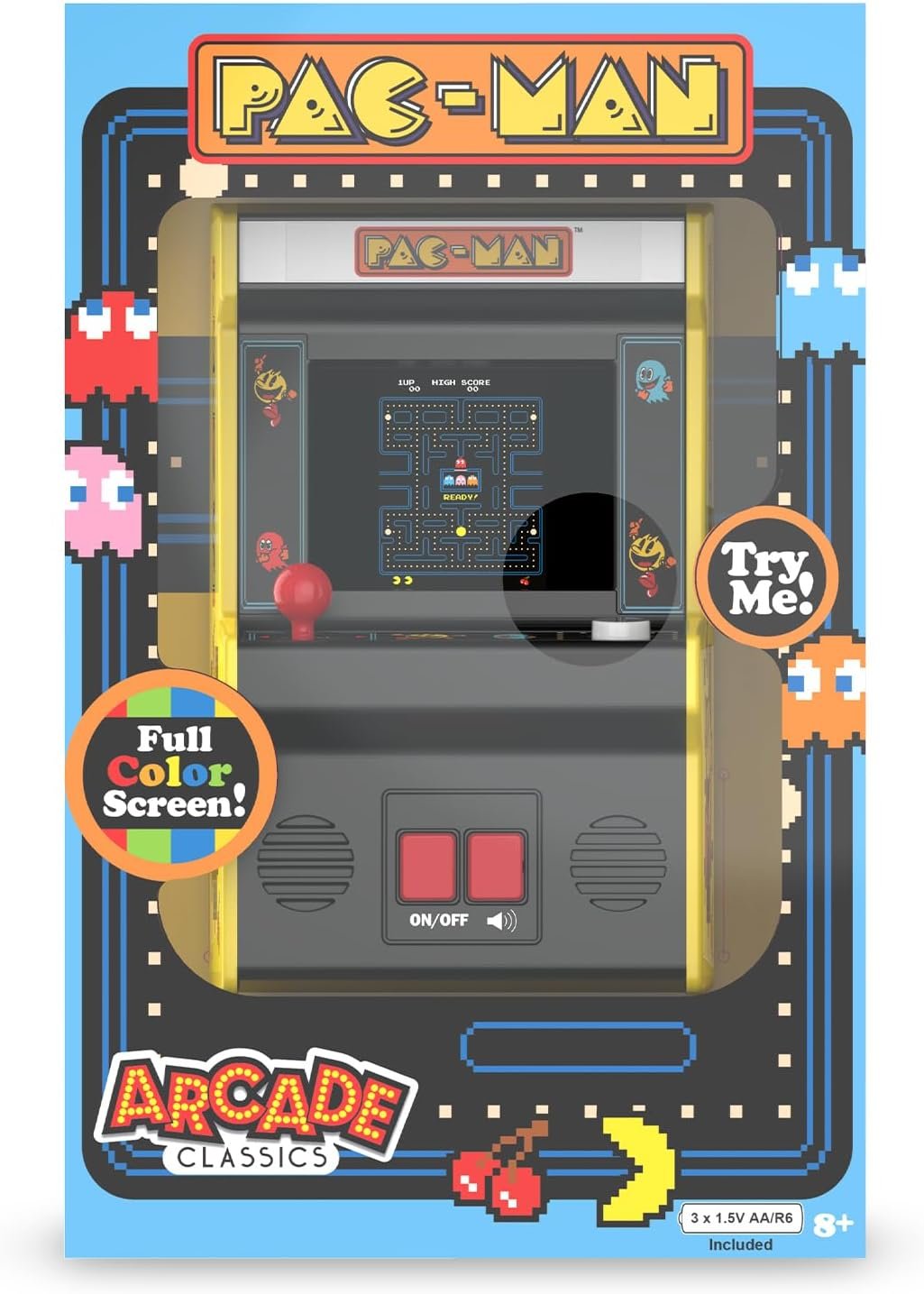 Arcade Classics Pac-Man - Retro Mini Arcade Game, Full Color Screen, Classic Handheld Electronic Game Console, 90s Toy, Great Gift for Kids 8+ - Image 6