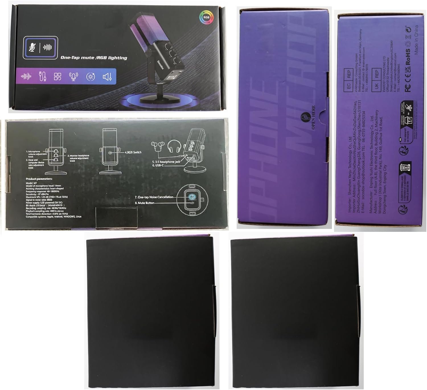 Gaming Mic, with Game Voice Balance& One Touch Noise Cancellation, USB Condenser Microphone for PC/PS4/PS5/Mac, with Mute&Monitoring, RGB Microphone for Podcast, Streaming, Recording, Discord - Image 9