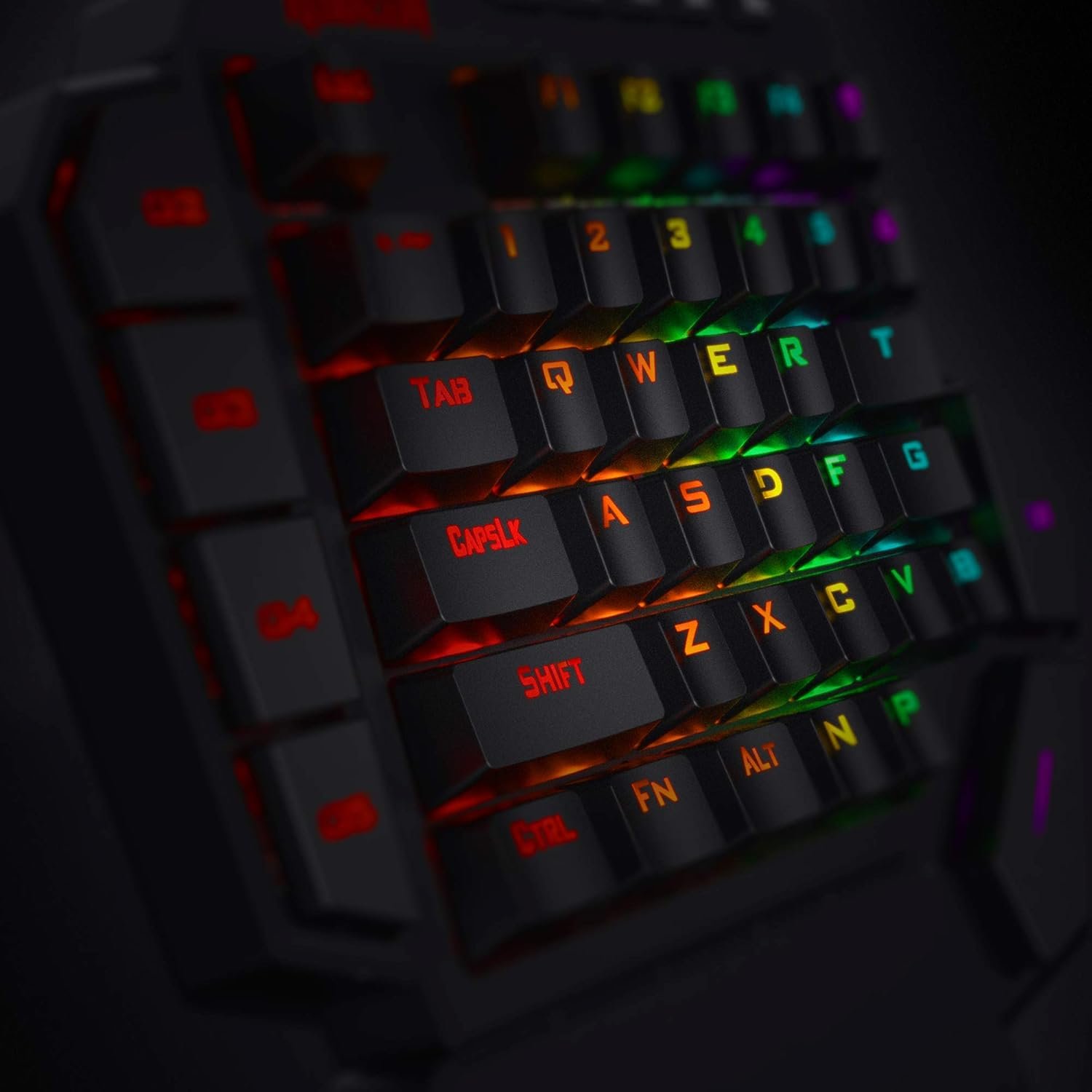 Redragon K585 DITI Wired One-Handed RGB Mechanical Gaming Keyboard, 42 Keys Type-C Professional Gaming Keypad w/Upgraded Hot-Swappable Socket, 7 Onboard Macro Keys & Detachable Wrist Rest - Image 7