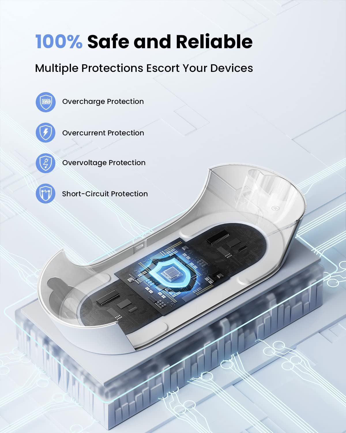 GEEKERA Charging Dock for Oculus Quest 2, Magnetic Charging Station for Meta Quest 2 VR Headset & Controllers, VR Accessories with 2 Rechargeable Batteries, USB C Charger, Fast Charging - Image 6