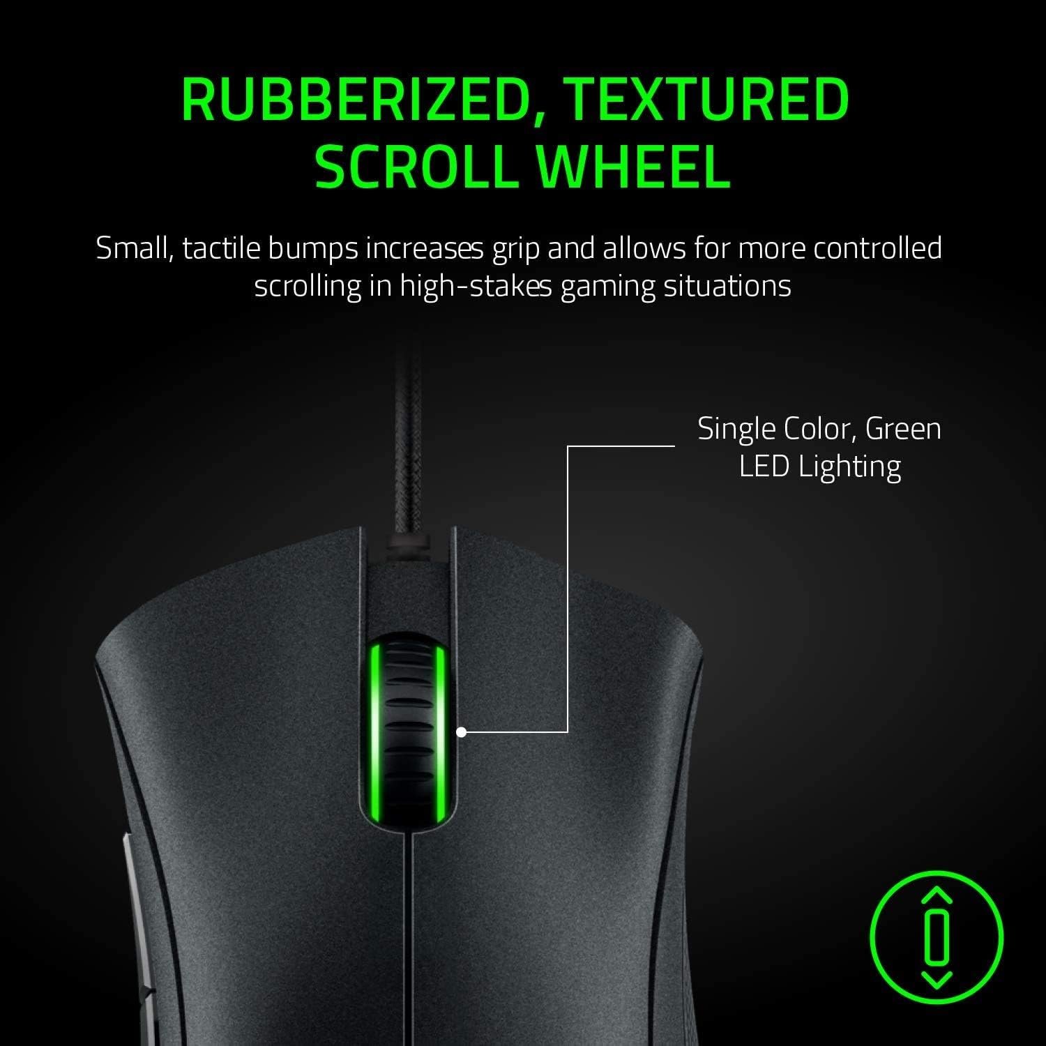 Razer DeathAdder Essential Gaming Mouse: 6400 DPI Optical Sensor - 5 Programmable Buttons - Mechanical Switches - Rubber Side Grips - Classic Black - Image 6