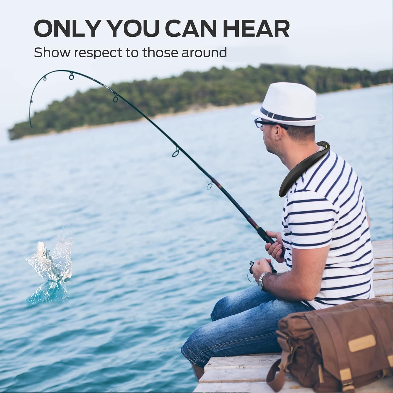 Monster Boomerang Petite Neckband Bluetooth Speakers, Neck Speaker with 15H Playtime, aptX High Fidelity 3D Stereo Sound, Low Latency, Built-in Mic, IPX5 Waterproof Wearable for Home Outdoor - Image 8