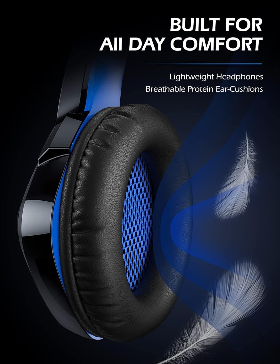 ZIUMIER Gaming Headset for PC, PS4, PS5, Xbox One, Xbox Series S/X, Switch, Noise Canceling Microphone, Stereo Surround Sound, 3.5mm Wired Gaming Headphones - Image 5