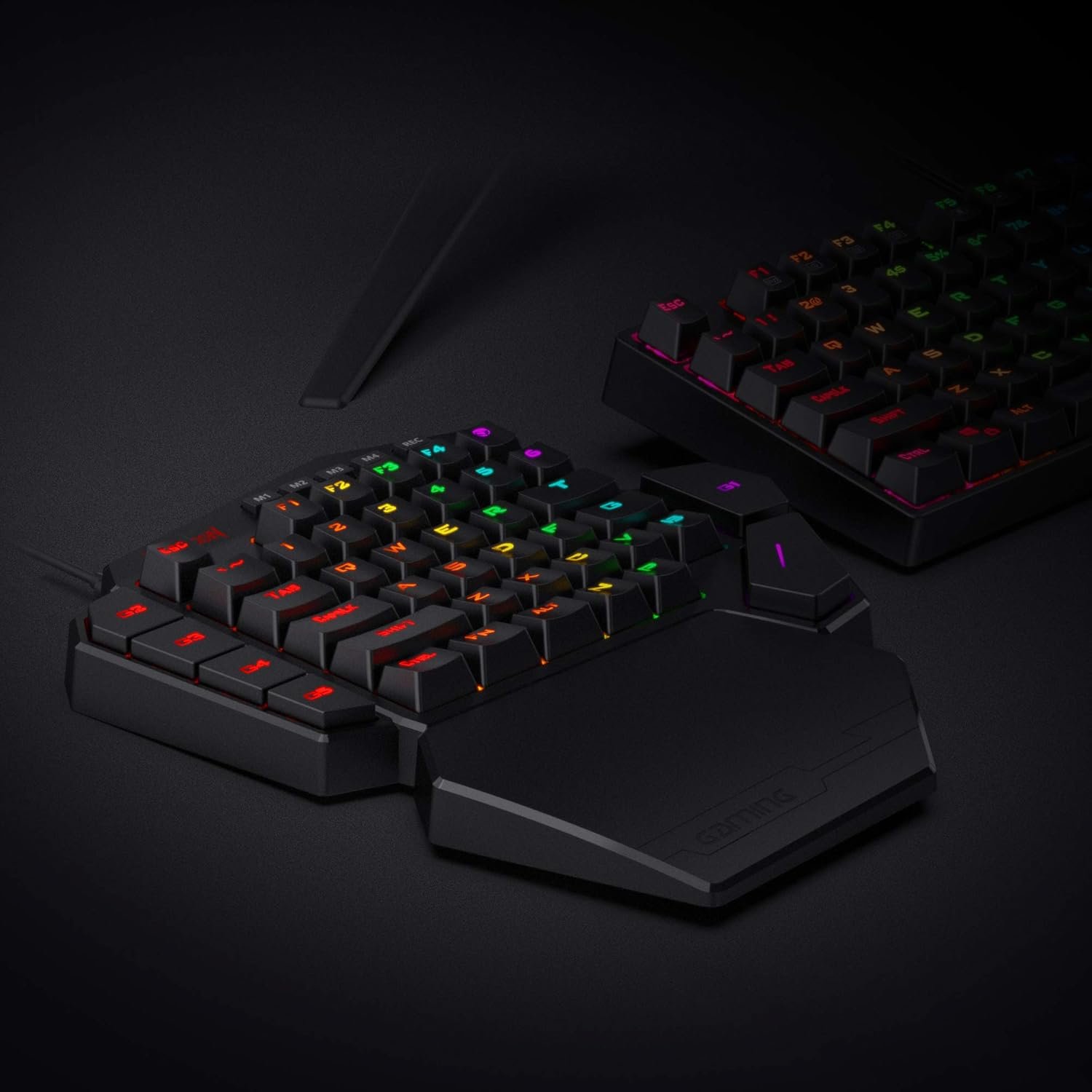 Redragon K585 DITI Wired One-Handed RGB Mechanical Gaming Keyboard, 42 Keys Type-C Professional Gaming Keypad w/Upgraded Hot-Swappable Socket, 7 Onboard Macro Keys & Detachable Wrist Rest - Image 6