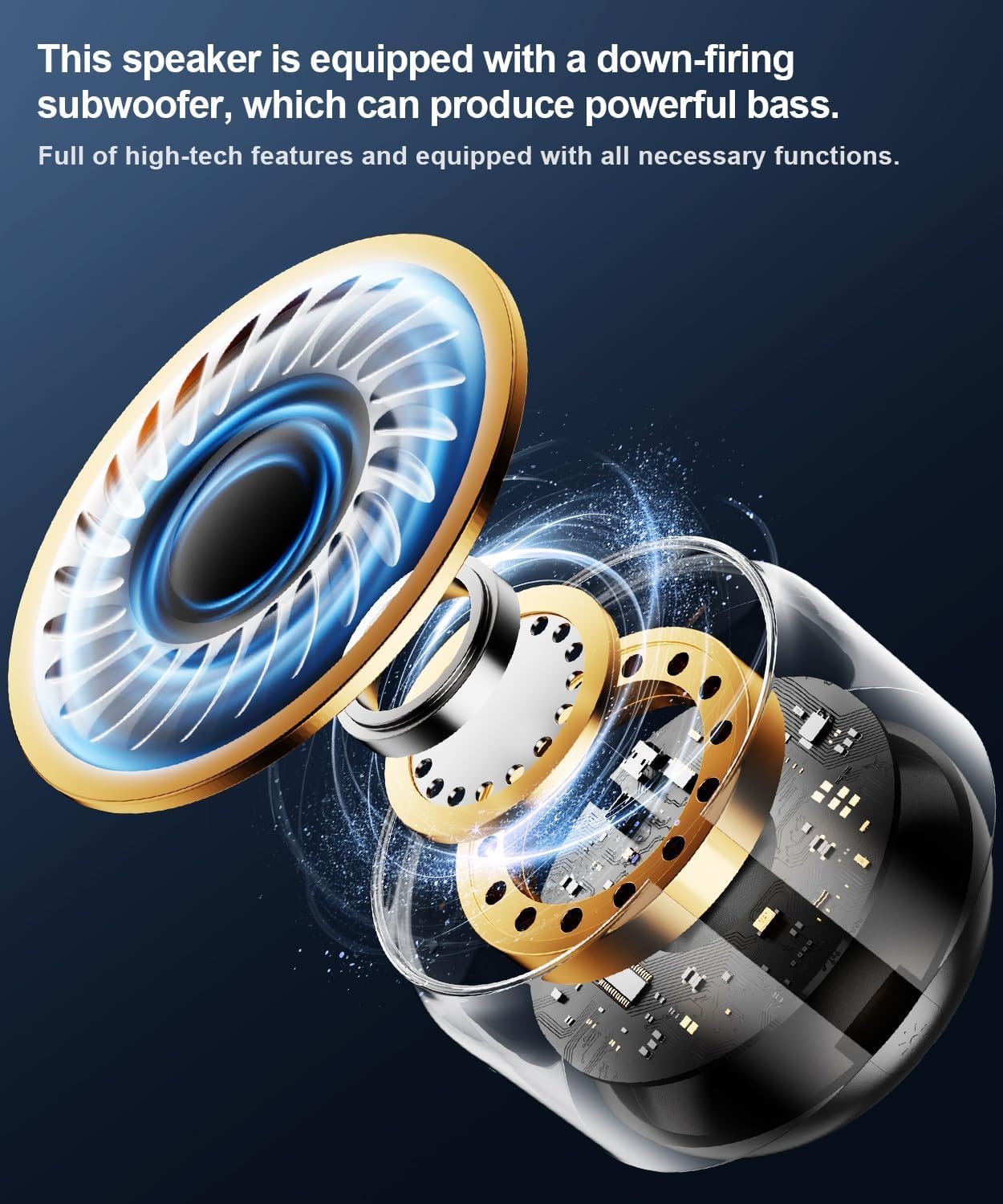 Mini Portable Bluetooth Speakers Wireless,TWS Pairing Small Bluetooth Speaker,with Lights and Lanyard,Gifts for Women/Girls, Boys and Kids for Christmas - Image 4