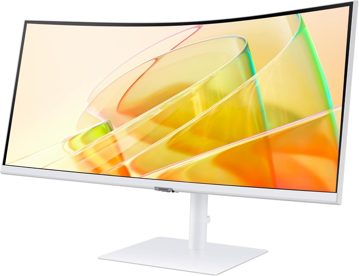 SAMSUNG 34” ViewFinity S65TC Series Ultra-WQHD 1000R Curved Computer Monitor, HDR10, 100Hz, AMD FreeSync, Thunderbolt 4, Height Adjustable Stand, Built-in Speakers, Eye Care, LS34C650TANXGO, 2024 - Image 9