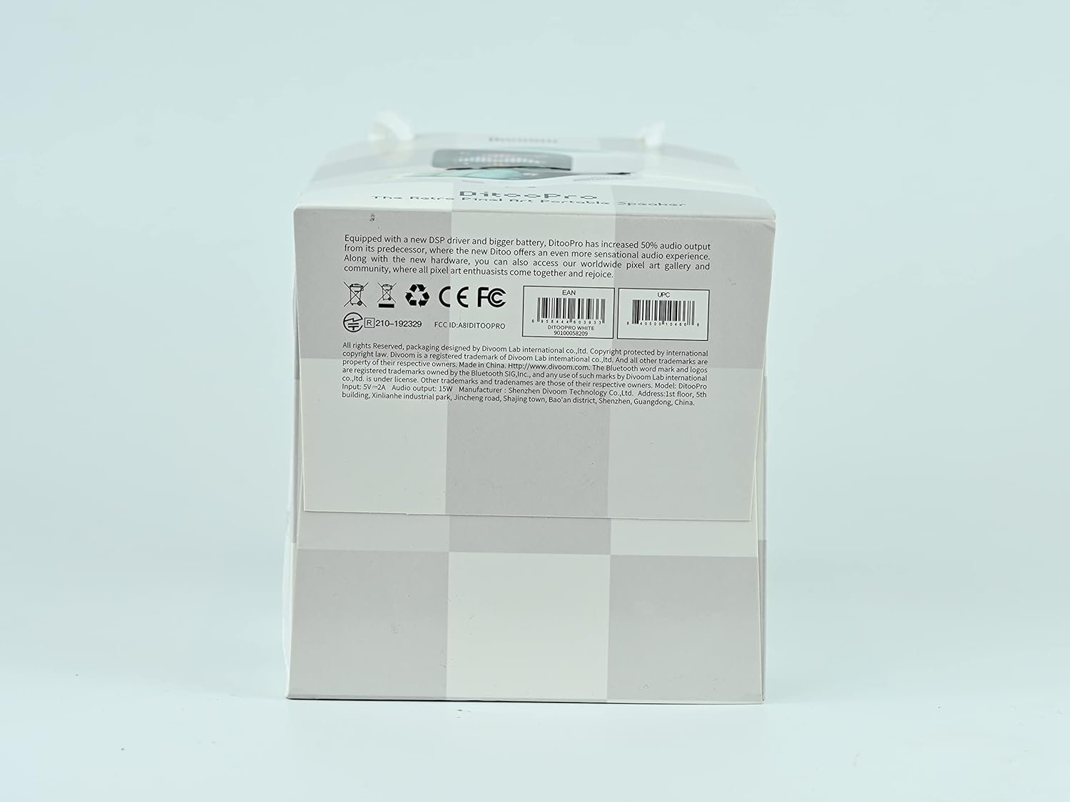 Divoom Ditoo Pixel Art Gaming Portable Bluetooth Speaker with App Controlled 16X16 LED Front Panel, Also a Smart Alarm (White) - Image 13