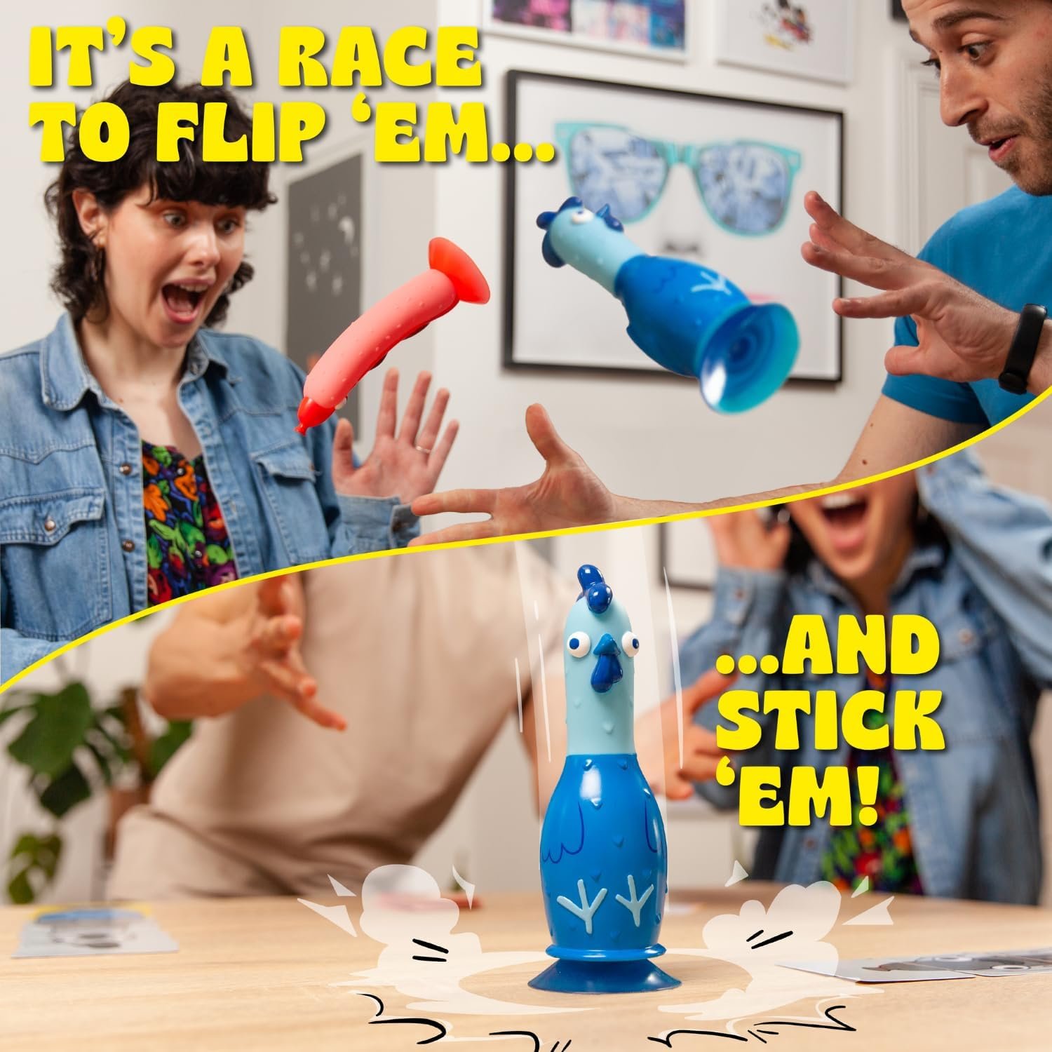 Big Potato Chicken vs Hotdog: The Ultimate Challenge Party Game for Flipping-Fun Families, Board Game for Game Nights. Bonus Content Included! - Image 4