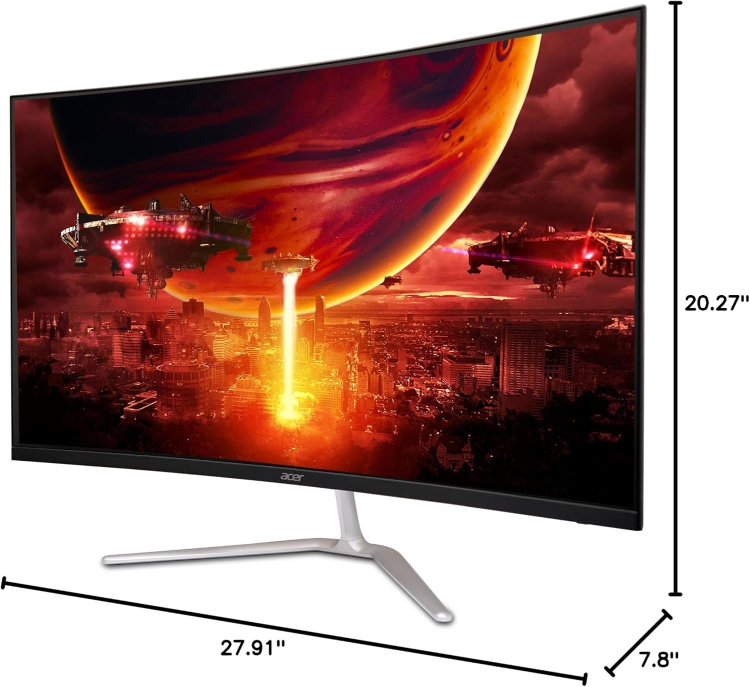 Acer Nitro 31.5" FHD 1920 x 1080 1500R Curved PC Gaming Monitor | AMD FreeSync™ Premium | Up to 165Hz Refresh | 1ms VRB | VESA Mountable | 1 x Display Port 1.2 & 2 x HDMI 1.4 | EDA320Q PBIIPX - Image 17
