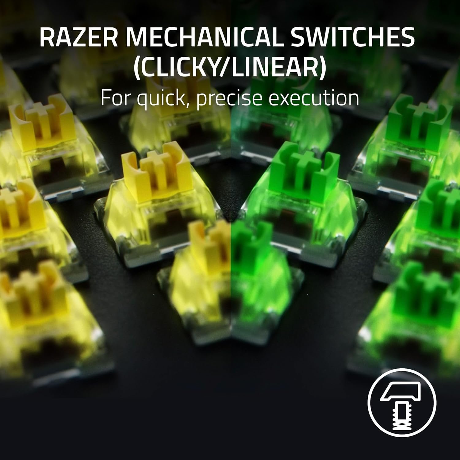 Razer BlackWidow V4 Mechanical Gaming Keyboard: Green Switches Tactile & Clicky - Chroma RGB - 6 Macro Keys - Magnetic Wrist Rest - Doubleshot ABS Keycaps - Roller & Media Keys Snap Tap - Image 3