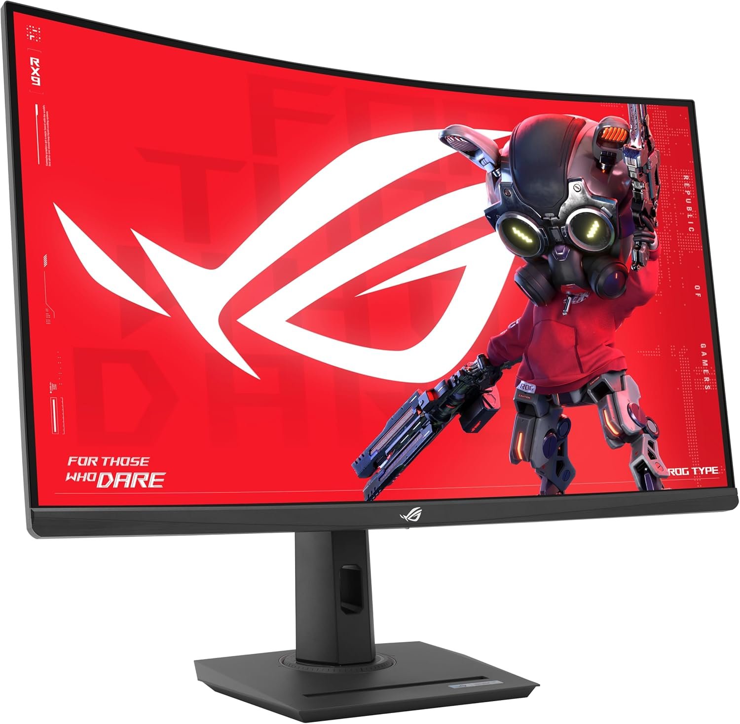 ASUS ROG Strix 32” 1440P USB-C Curved HDR Gaming Monitor (XG32WCS) - QHD, 180Hz, 1ms, Fast VA, Extreme Low Motion Blur Sync, FreeSync, DisplayWidget, Tripod Socket, AI Technology, 3 yr Warranty - Image 10