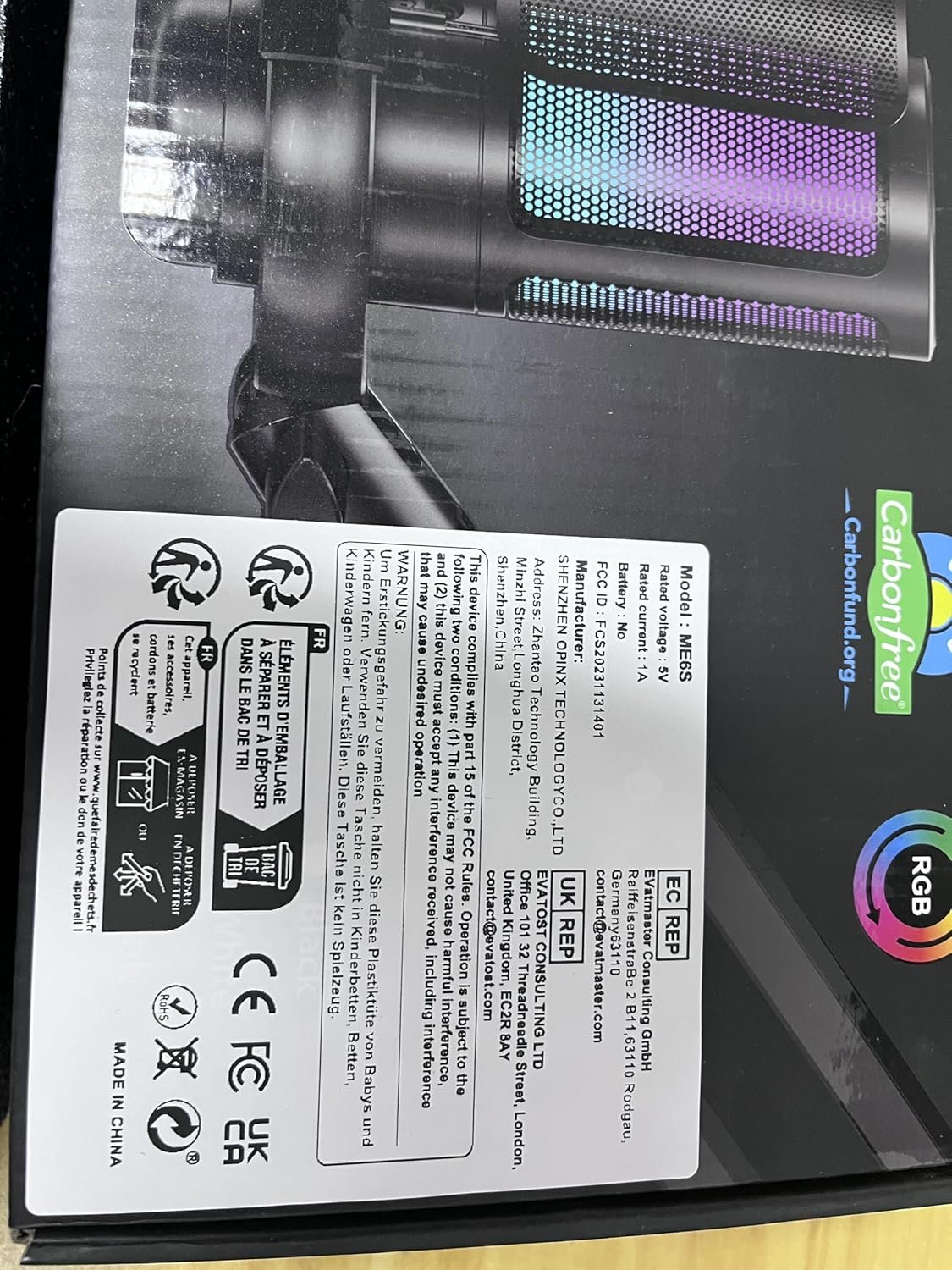 NJSJ USB Gaming Microphone for PC, Condenser Mic with Boom Arm for PS4/ PS5/ Mac/Phone with Touch Mute, RGB Lighting,Gain knob & Monitoring Jack for Streaming,Podcasting,YouTube - Image 10