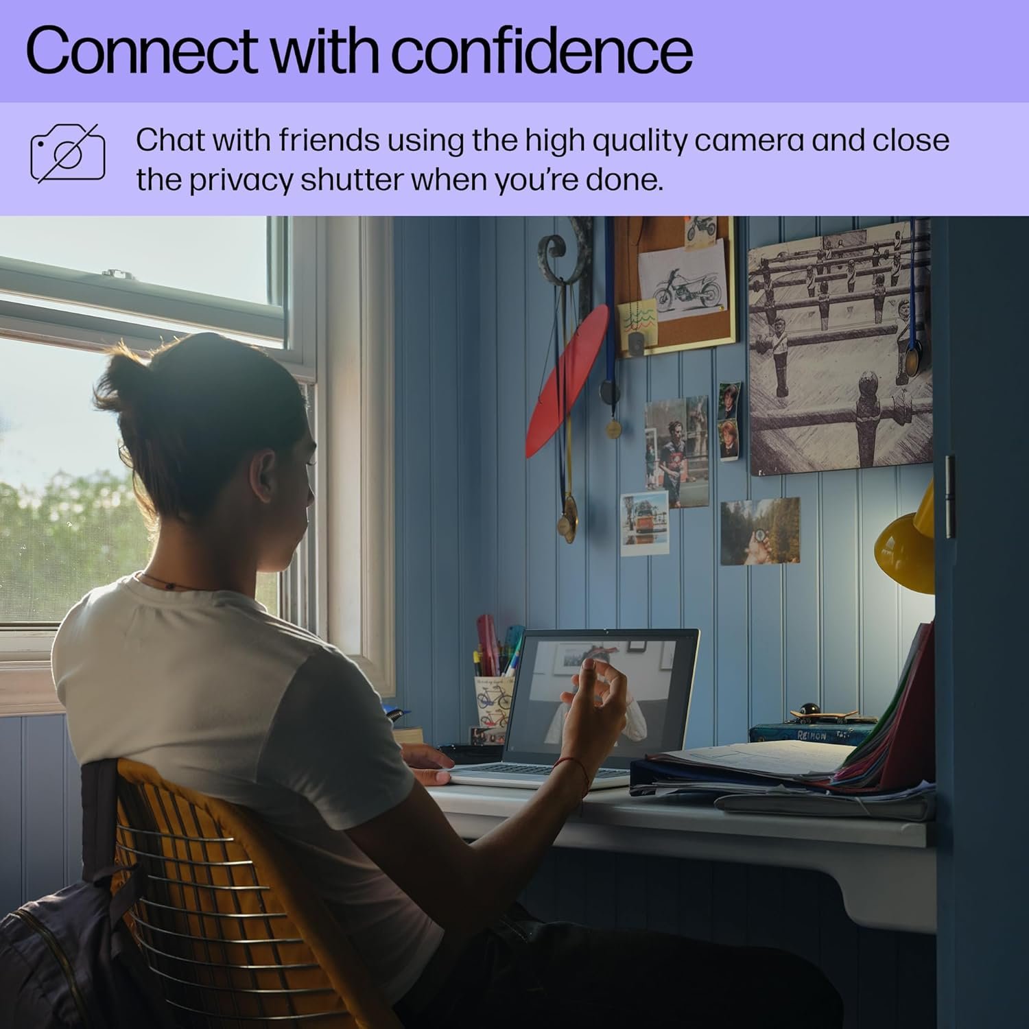 HP Chromebook 14 inch Laptop, FHD Display, Intel N100, 4 GB RAM, 64 GB eMMC, Intel UHD Graphics, Chrome OS 14a-nf0009nr (2024) - Image 5