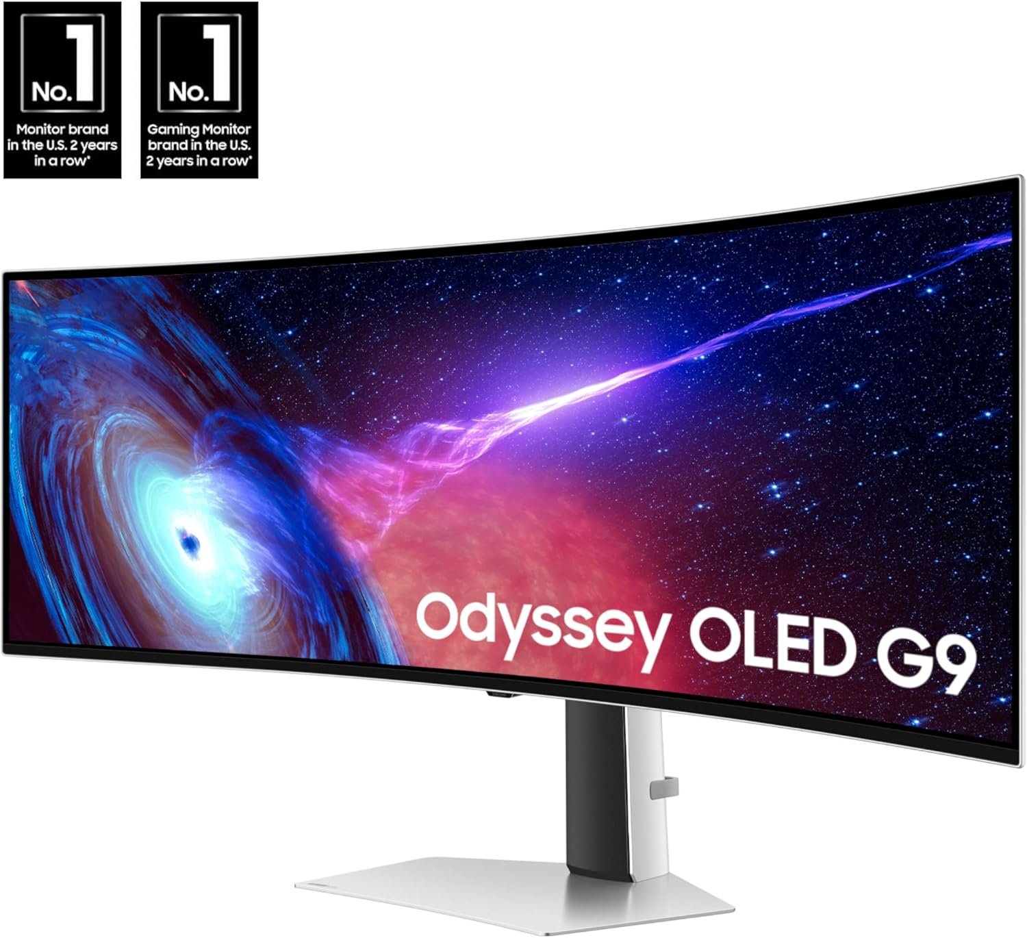 SAMSUNG 49" Odyssey QD-OLED (G93SC) Series Curved Gaming Monitor, 240Hz, 0.03ms,Dual QHD,DisplayHDR True Black 400,AMD FreeSync Premium Pro,Height Adjustable Stand,3 Year Warranty,LS49CG932SNXZA - Image 3