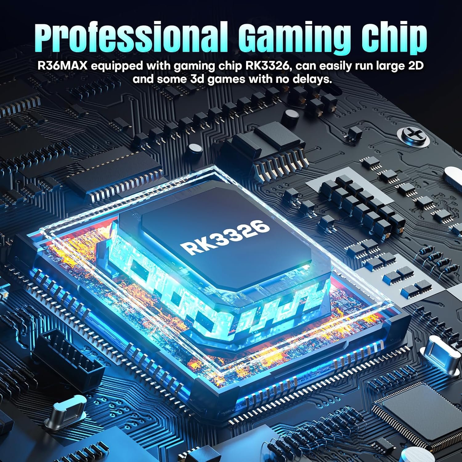 R36MAX Handheld Game Console,4.0 Inch IPS Screen Linux System with 64GB TF Card,Retro Gaming Console Built in 18000+ Games,Portable Handheld Video Games for Adults,4000mAh Battery (Black) - Image 6