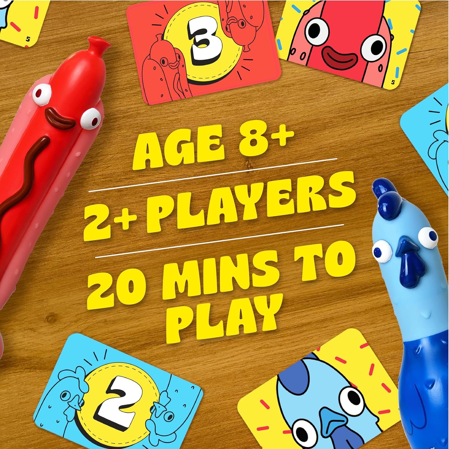 Big Potato Chicken vs Hotdog: The Ultimate Challenge Party Game for Flipping-Fun Families, Board Game for Game Nights. Bonus Content Included! - Image 3