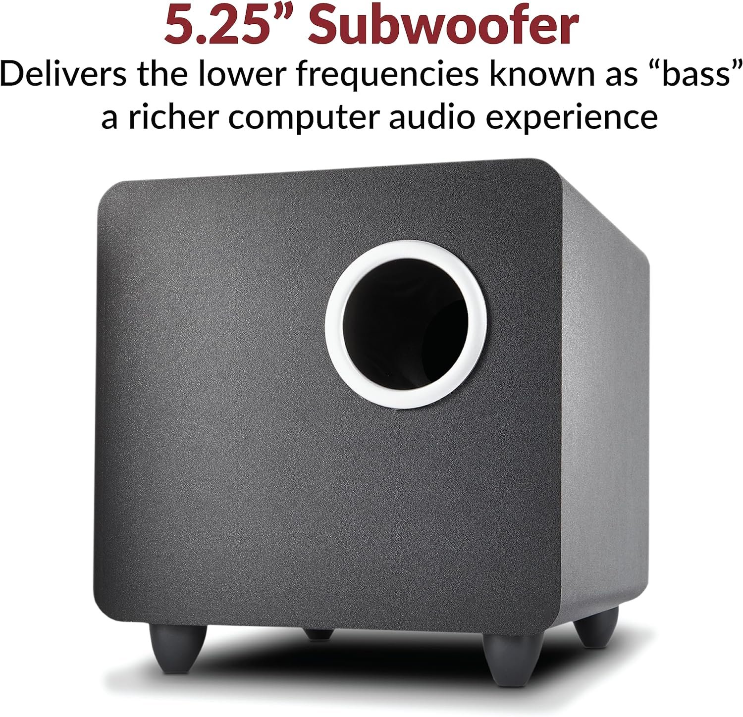 Cyber Acoustics CA-3610 2.1 Multimedia Speaker System with Subwoofer, Perfect Computer Speakers for PC or Mac, Great for Music, Movies, and Gaming - Image 5